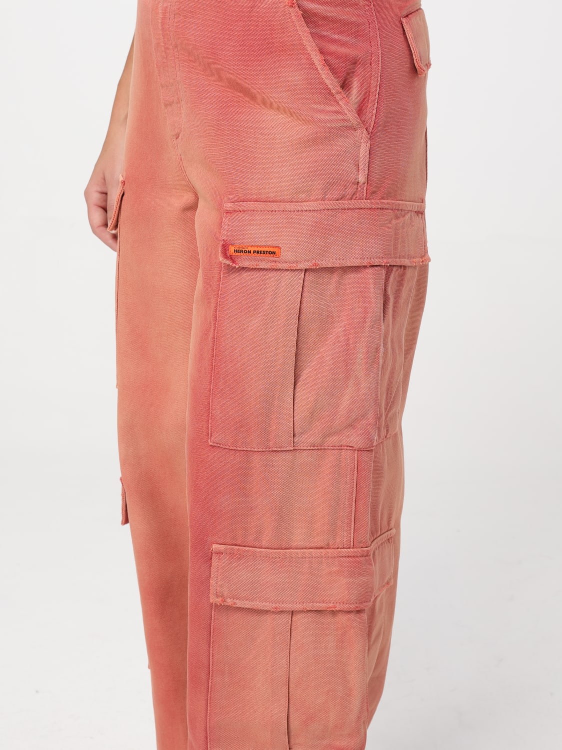 HERON PRESTON PANTS: Pants woman Heron Preston, Orange - Img 4