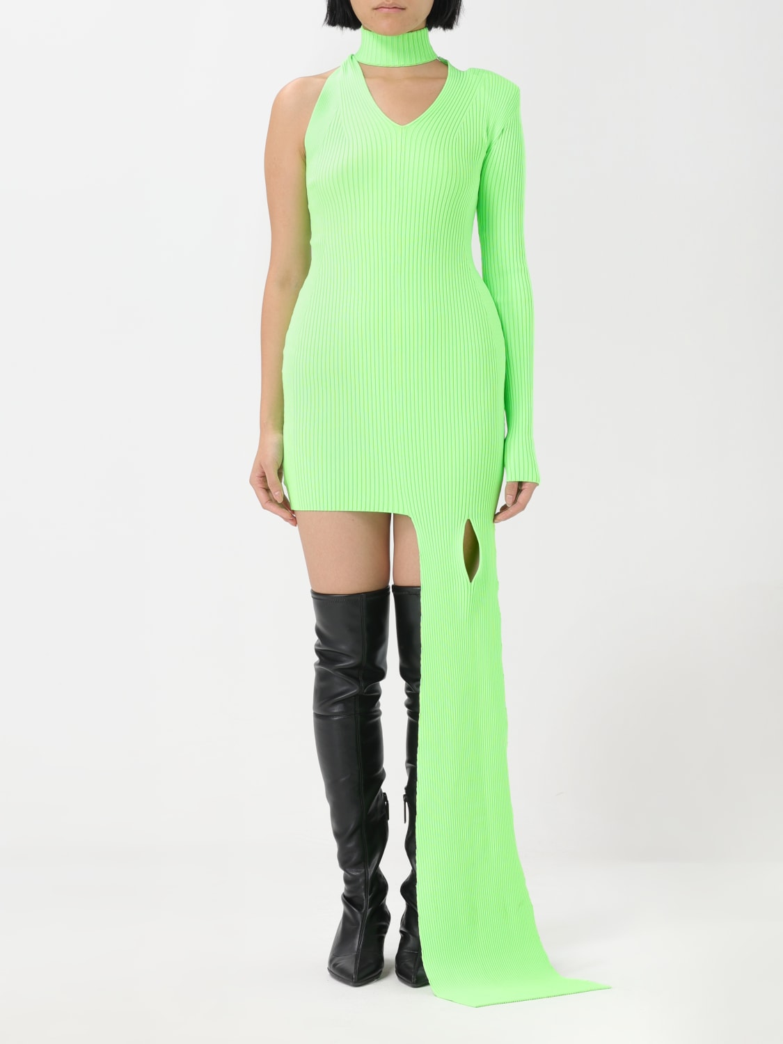 DAVID KOMA VESTIDO: Vestido mujer David Koma, Verde Lima - Img 1