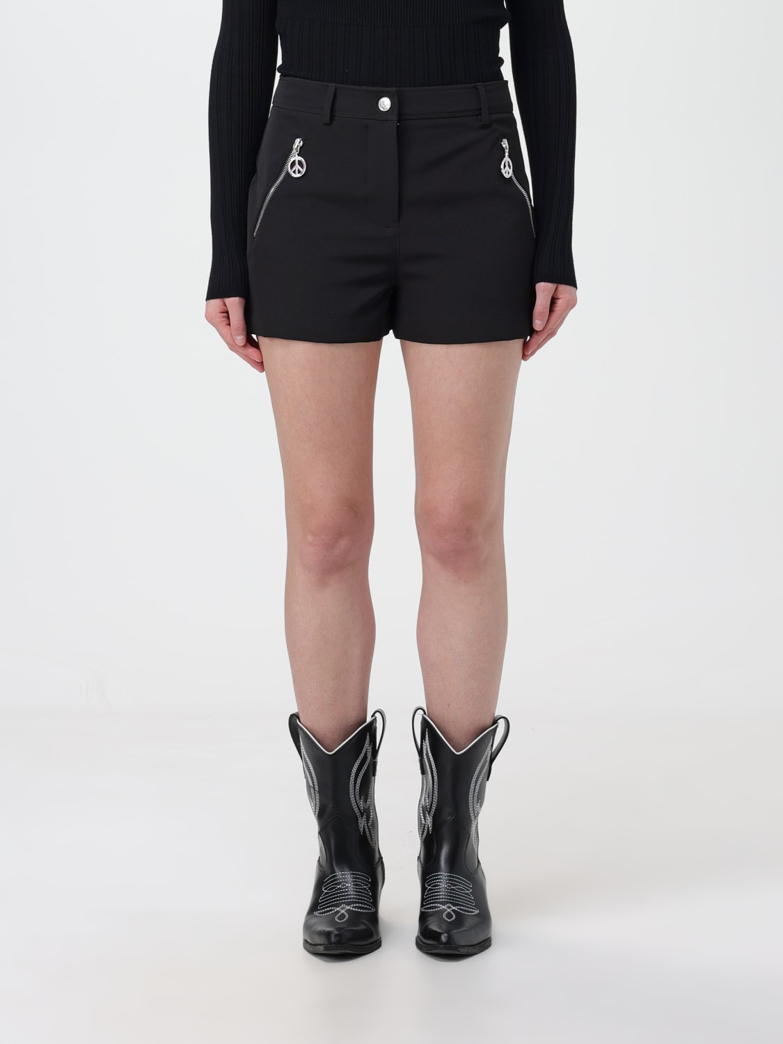 MOSCHINO JEANS: Short woman - Black | Moschino Jeans shorts