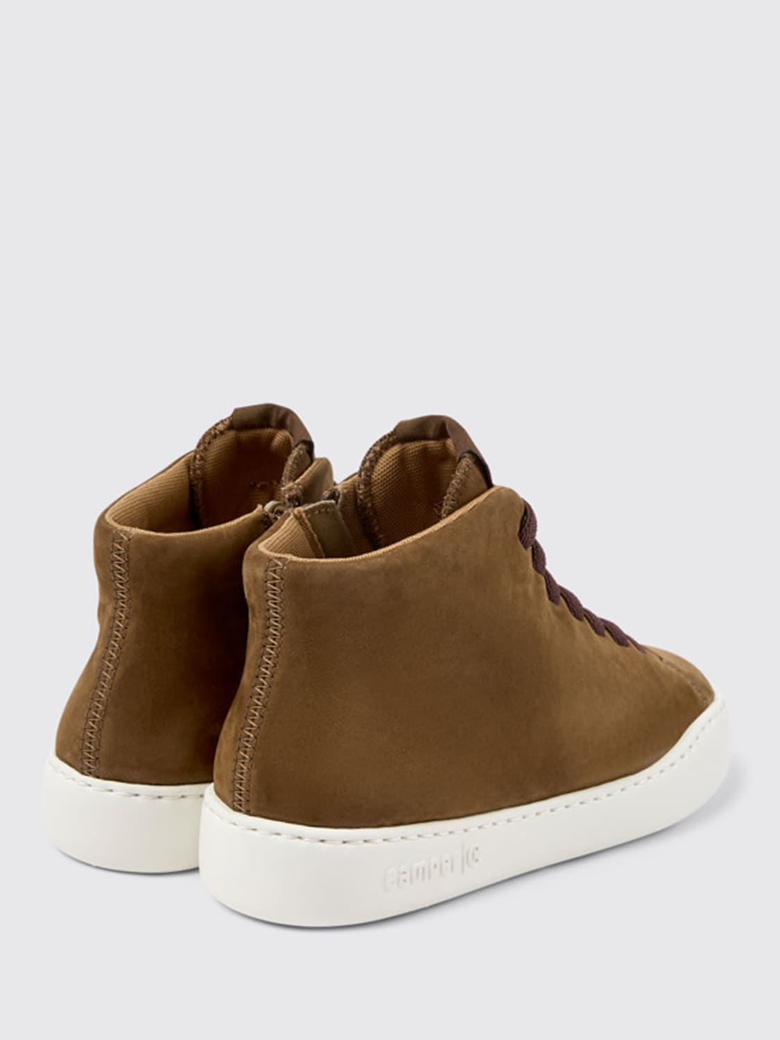 スニーカー CAMPER Woman Sneakers Brown K400422-016 PEU TOURING 0 Camper Outlet: Peu Touring sneakers in nubuck - Brown