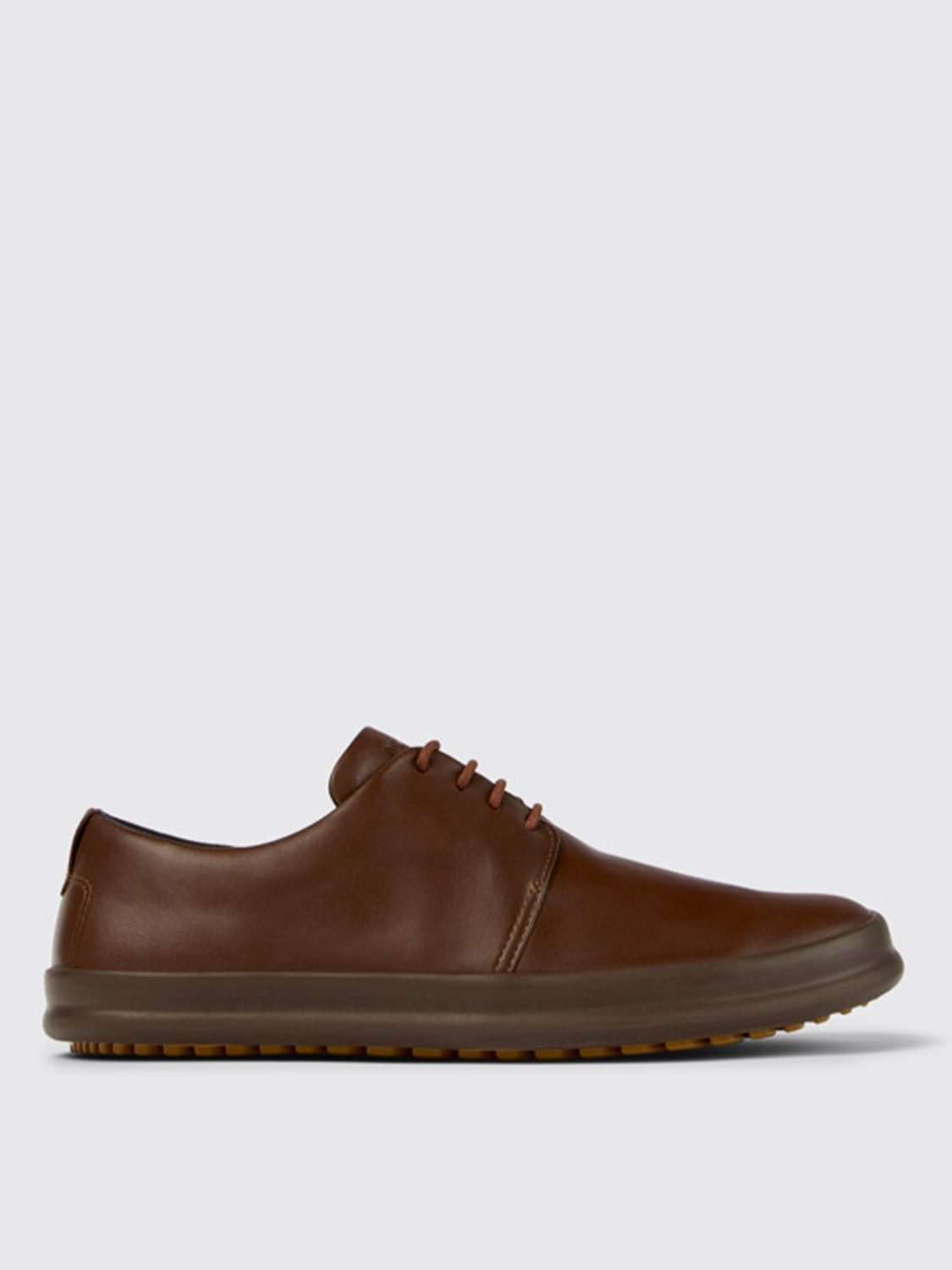 CAMPER BROGUE SHOES: Camper Chasis derby shoes in leather, Brown - Img 1