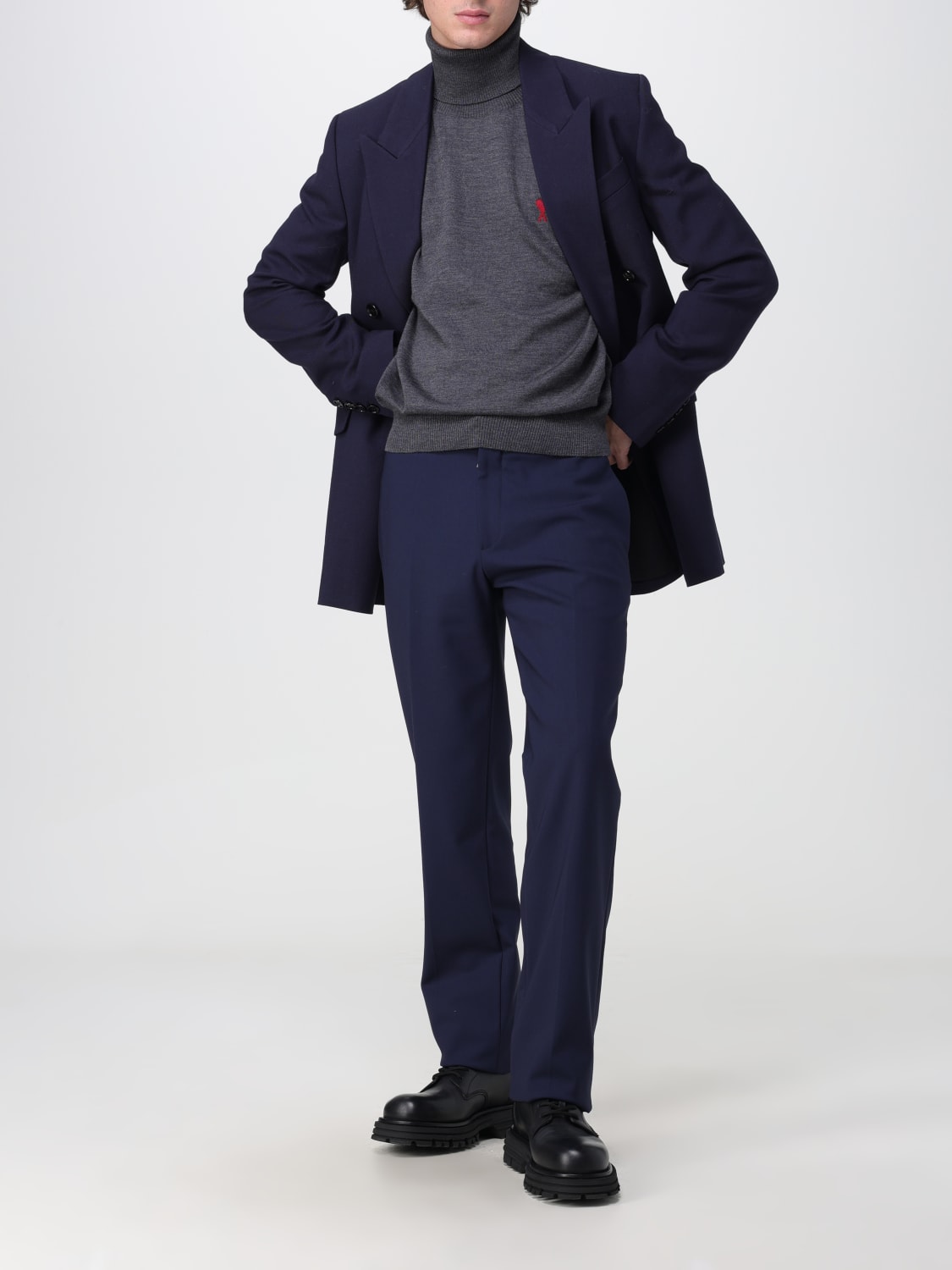 AMI PARIS CHAQUETA: Chaqueta hombre Ami Paris, Azul Oscuro - Img 2