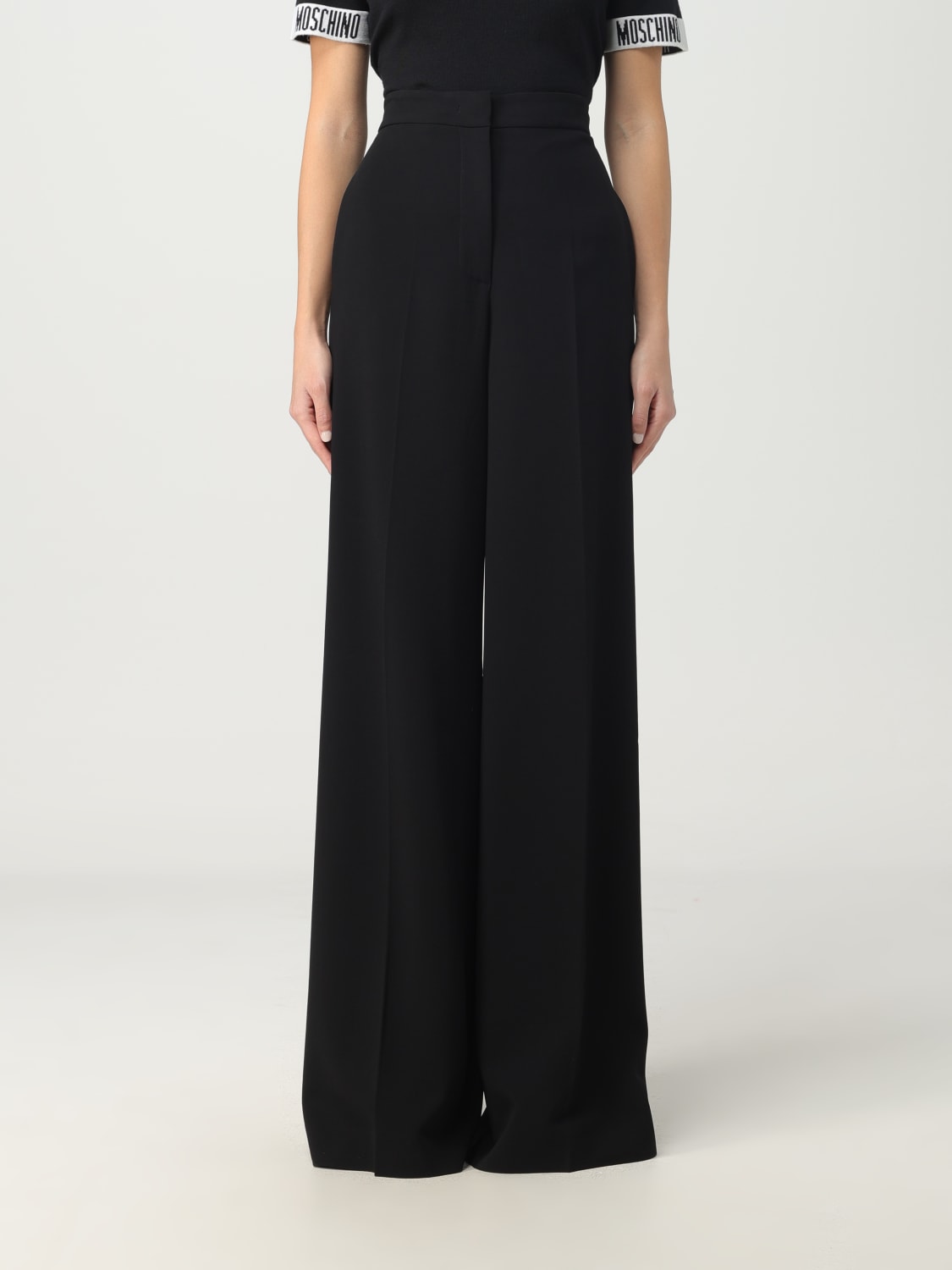 MOSCHINO COUTURE PANTS: Pants woman Moschino Couture, Black - Img 1