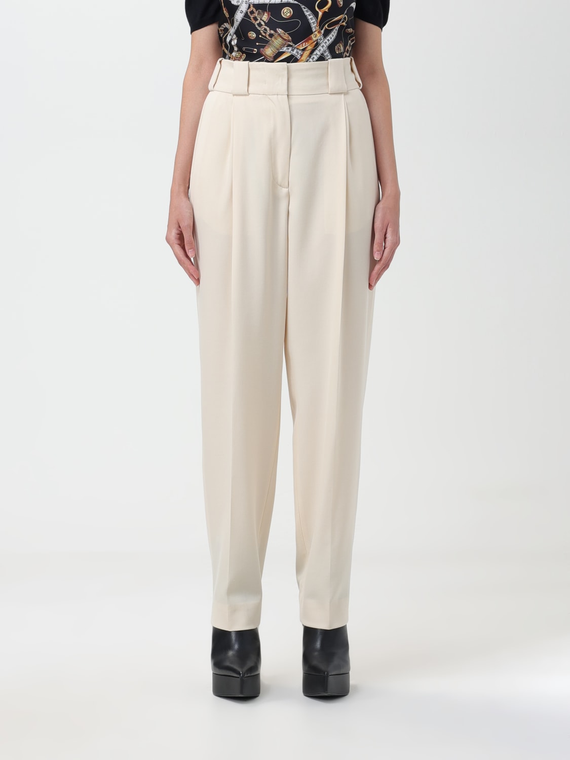 MOSCHINO COUTURE PANTS: Pants woman Moschino Couture, White - Img 1