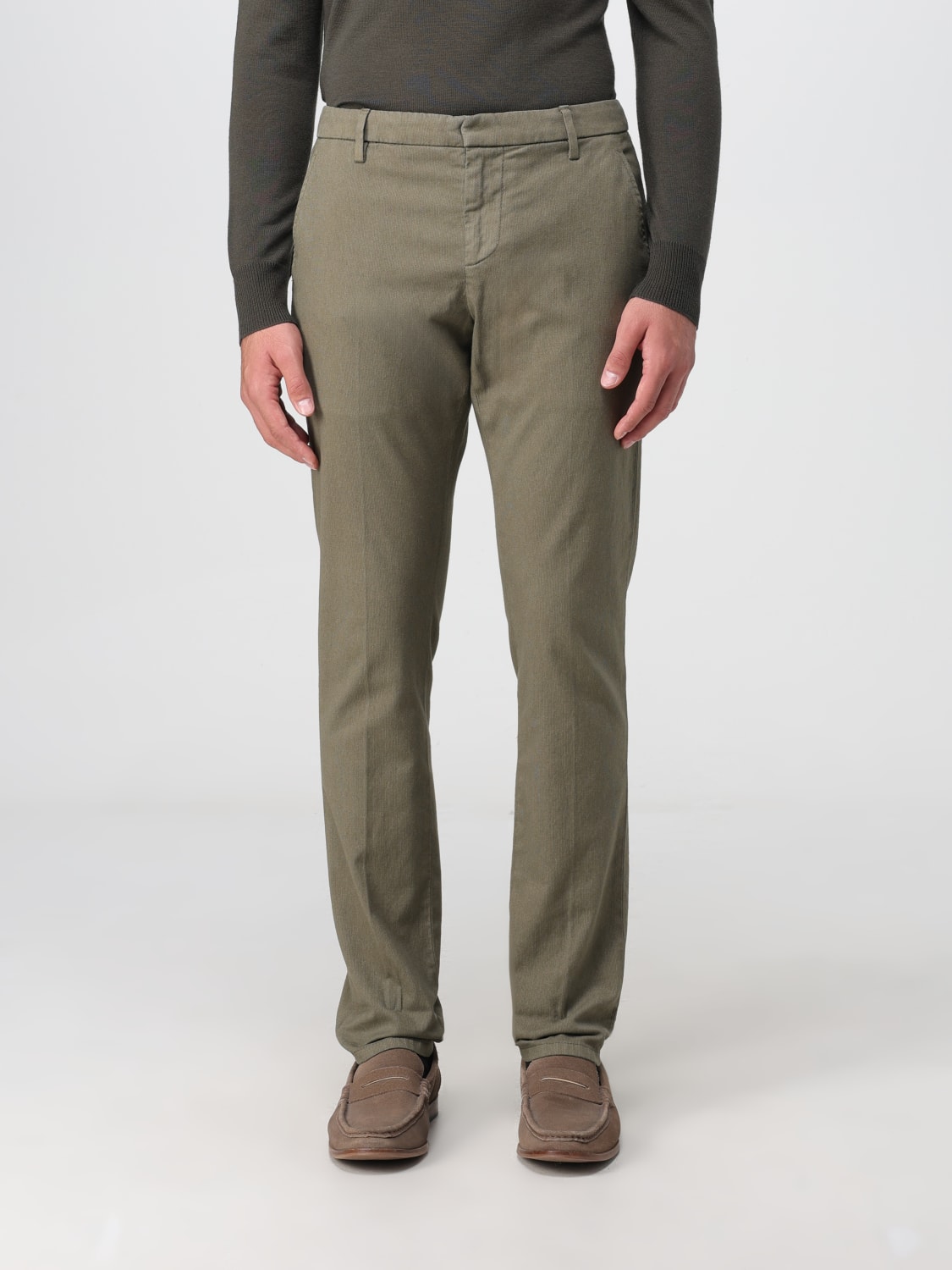 DONDUP PANTS: Pants men Dondup, Military - Img 1