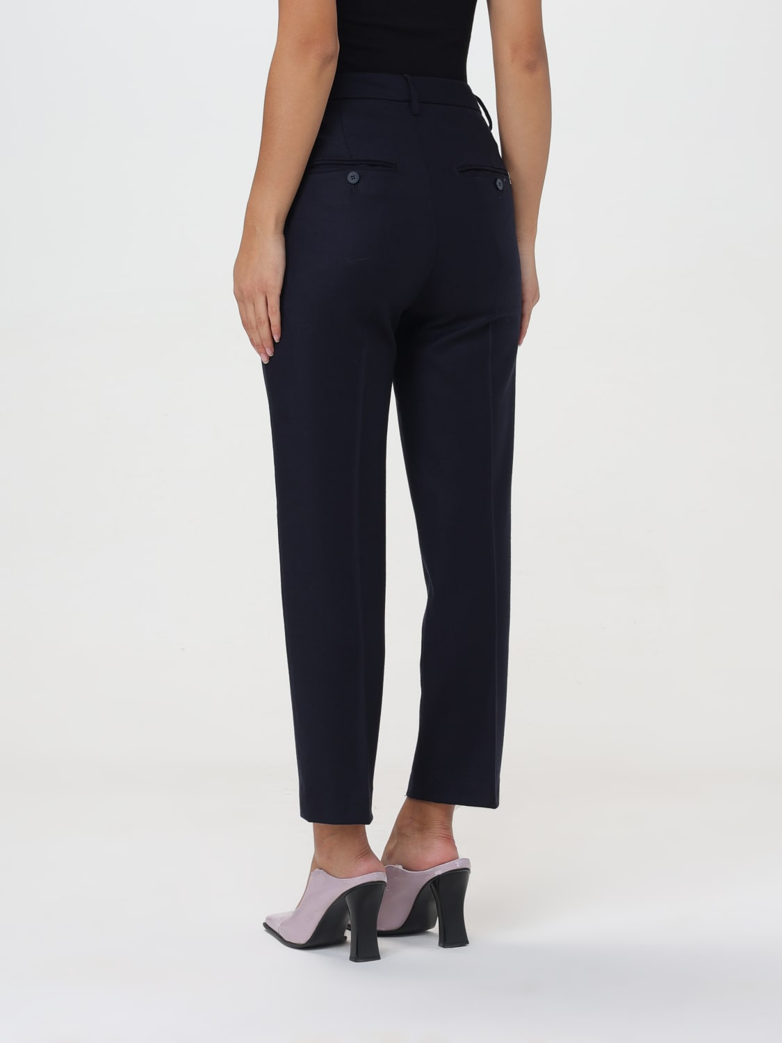 DONDUP PANTS: Dondup pants in synthetic fabric, Blue - Img 2