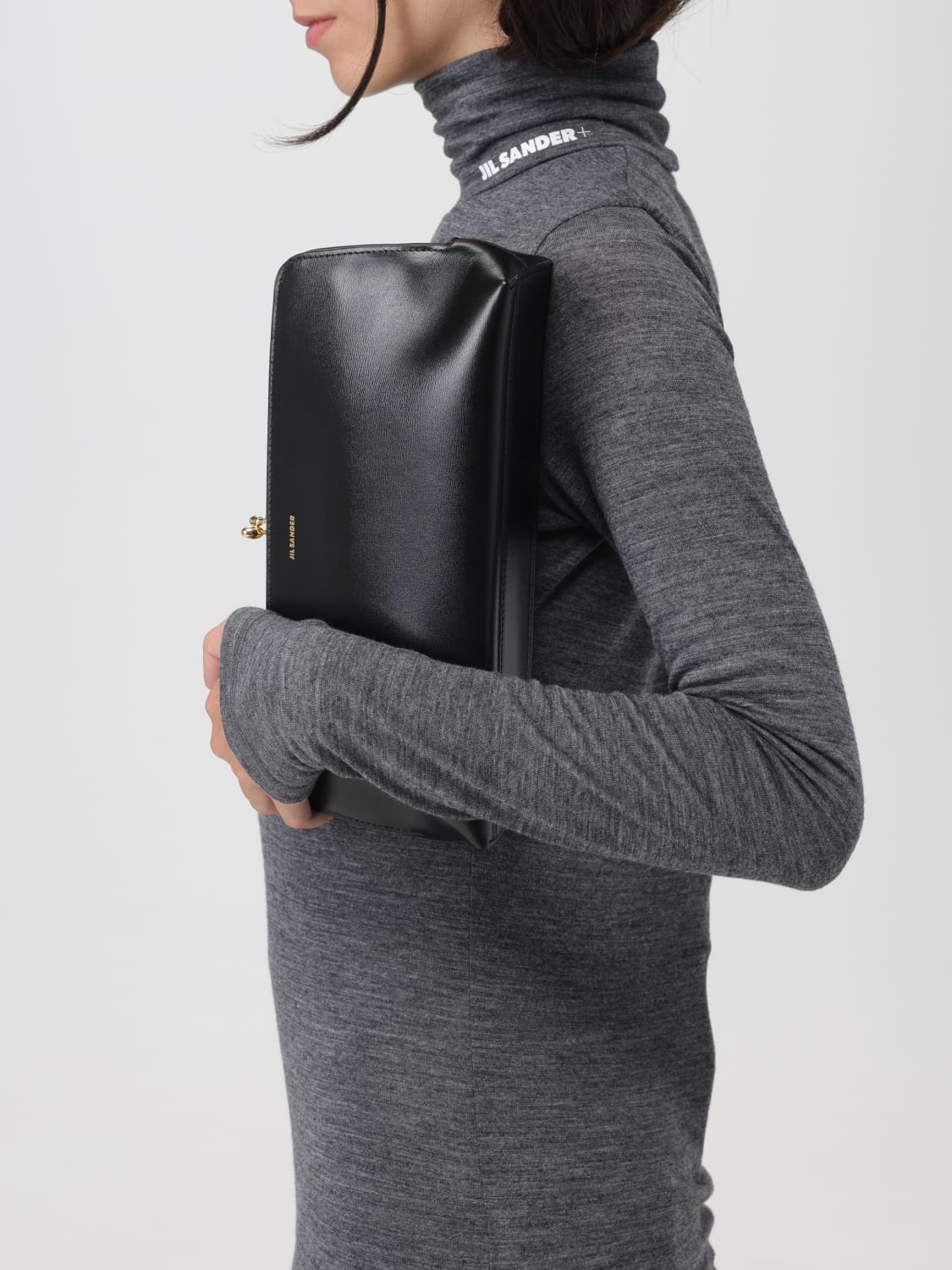 JIL SANDER: Shoulder bag woman - Black | Jil Sander shoulder bag  J08ZH0008P5609 online at GIGLIO.COM