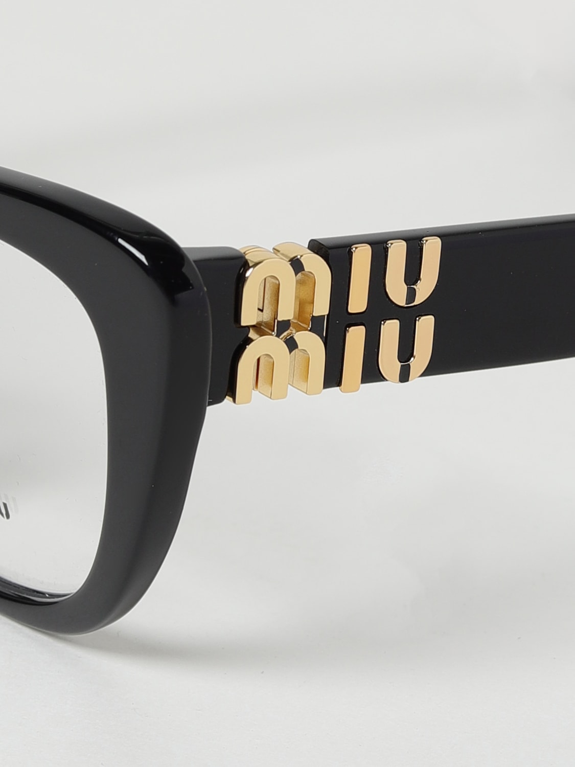 MIU MIU OPTICAL FRAMES: Miu Miu acetate eyeglasses with logo on the temples, Black - Img 4