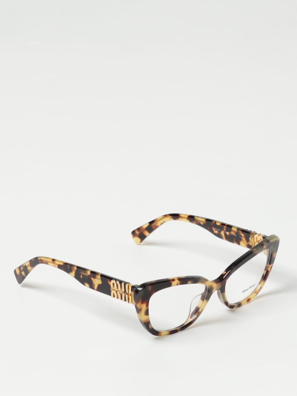 MIU MIU OPTICAL FRAMES: Miu Miu acetate eyeglasses with logo on the temples, Brown - Img 1