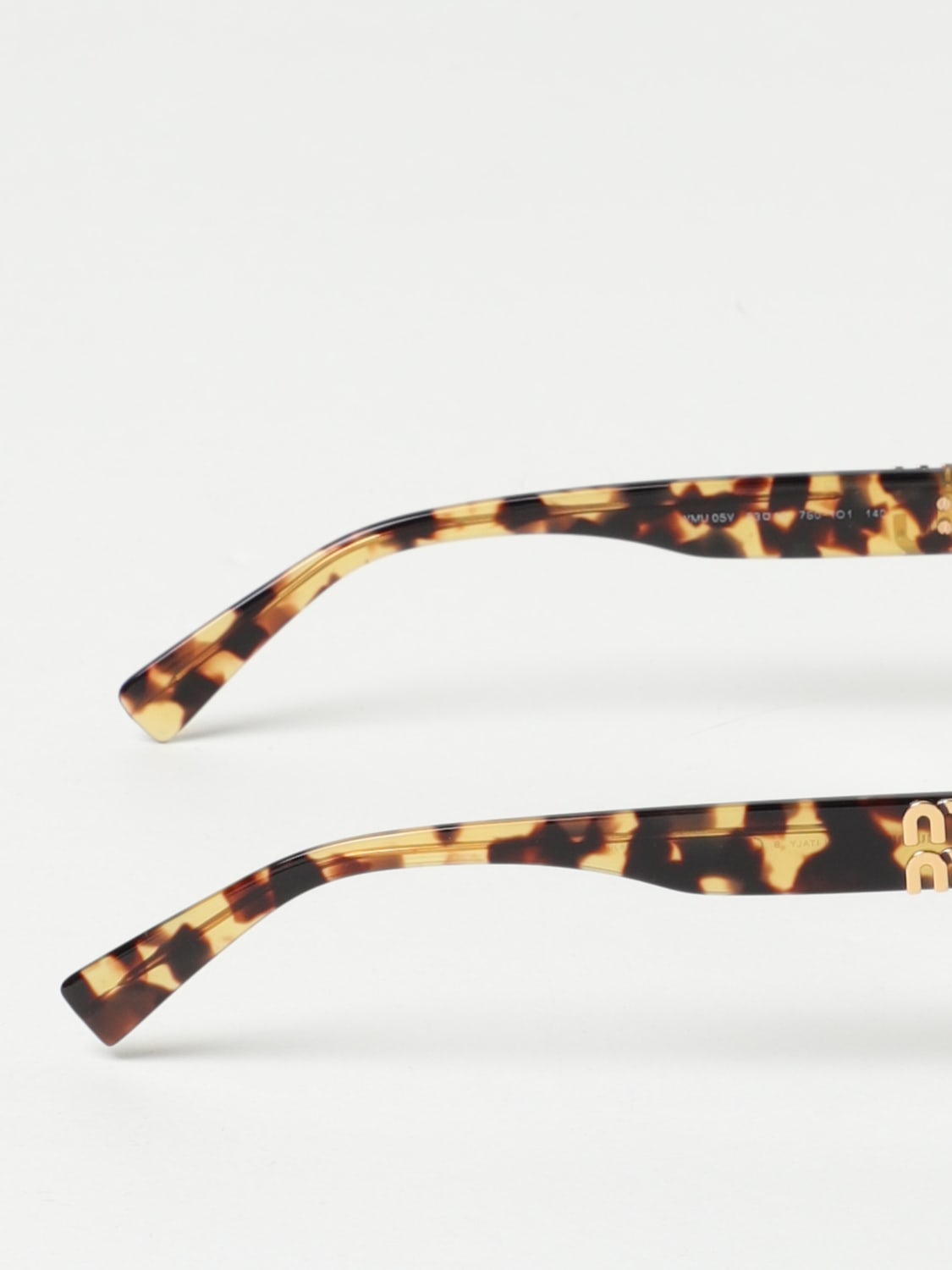 MIU MIU OPTICAL FRAMES: Miu Miu acetate eyeglasses with logo on the temples, Brown - Img 3