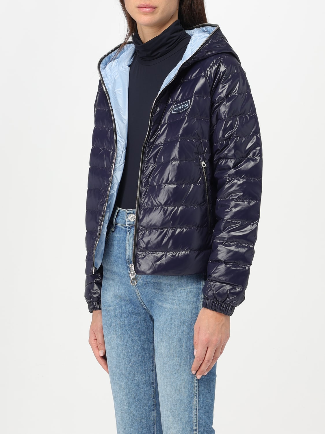 DUVETICA: Jacket woman - Navy | Duvetica jacket
