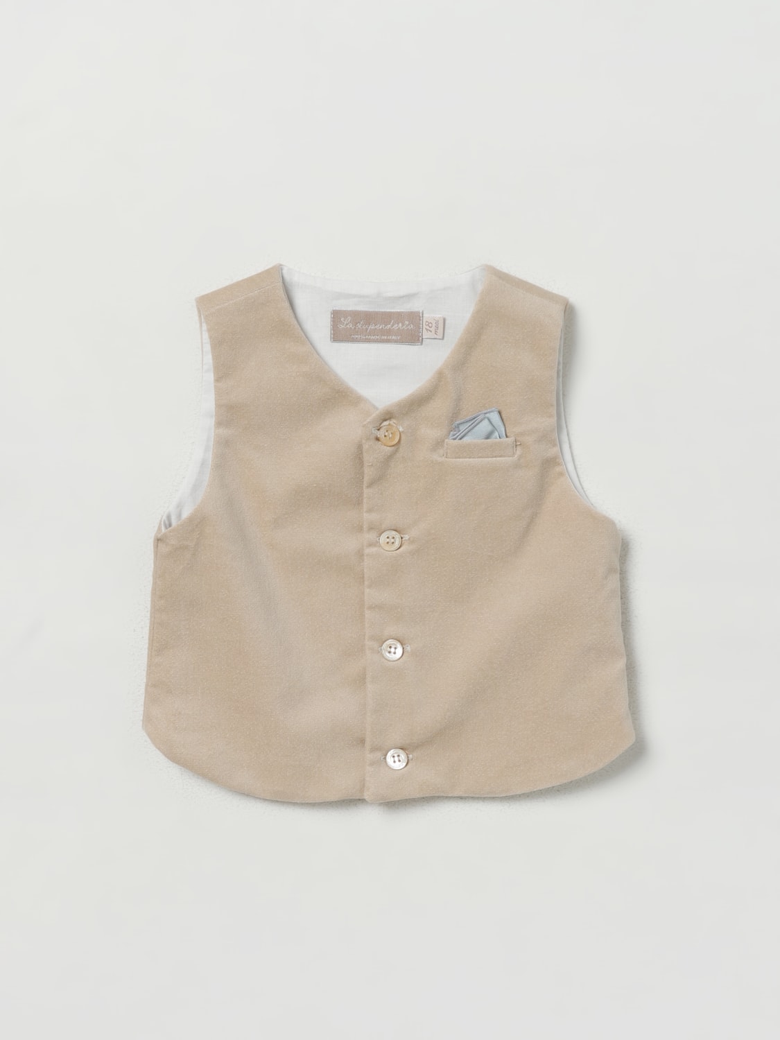 LA STUPENDERIA VESTCOAT: Vestcoat kids La Stupenderia, Sand - Img 1