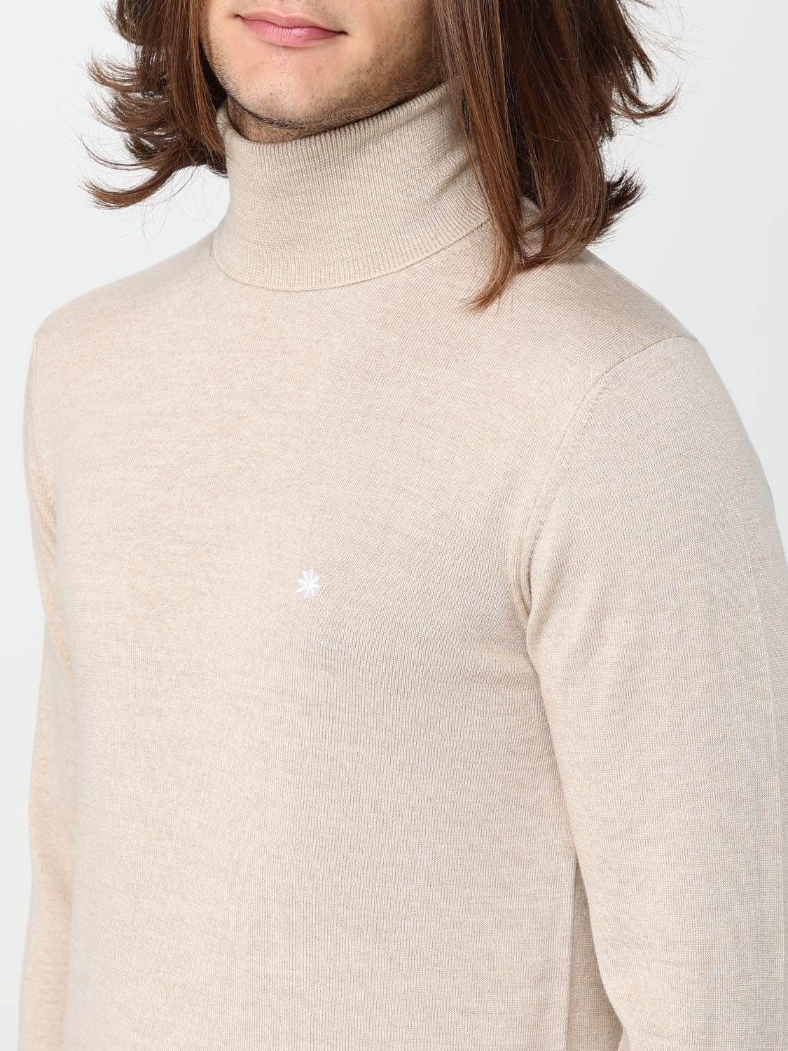 MANUEL RITZ PULL: Pull homme Manuel Ritz, Beige - Img 3