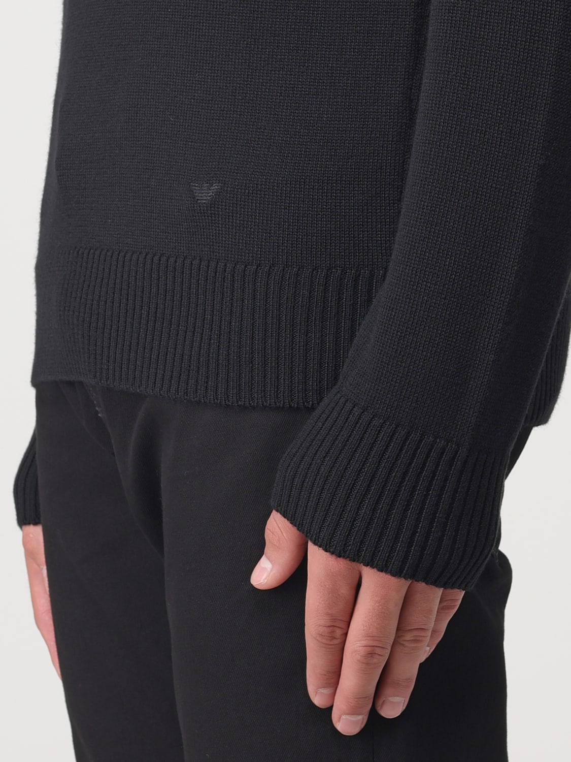 Emporio Armani Outlet Sweater men Black Emporio Armani sweater 8N1MVB1M67Z online at GIGLIO.COM