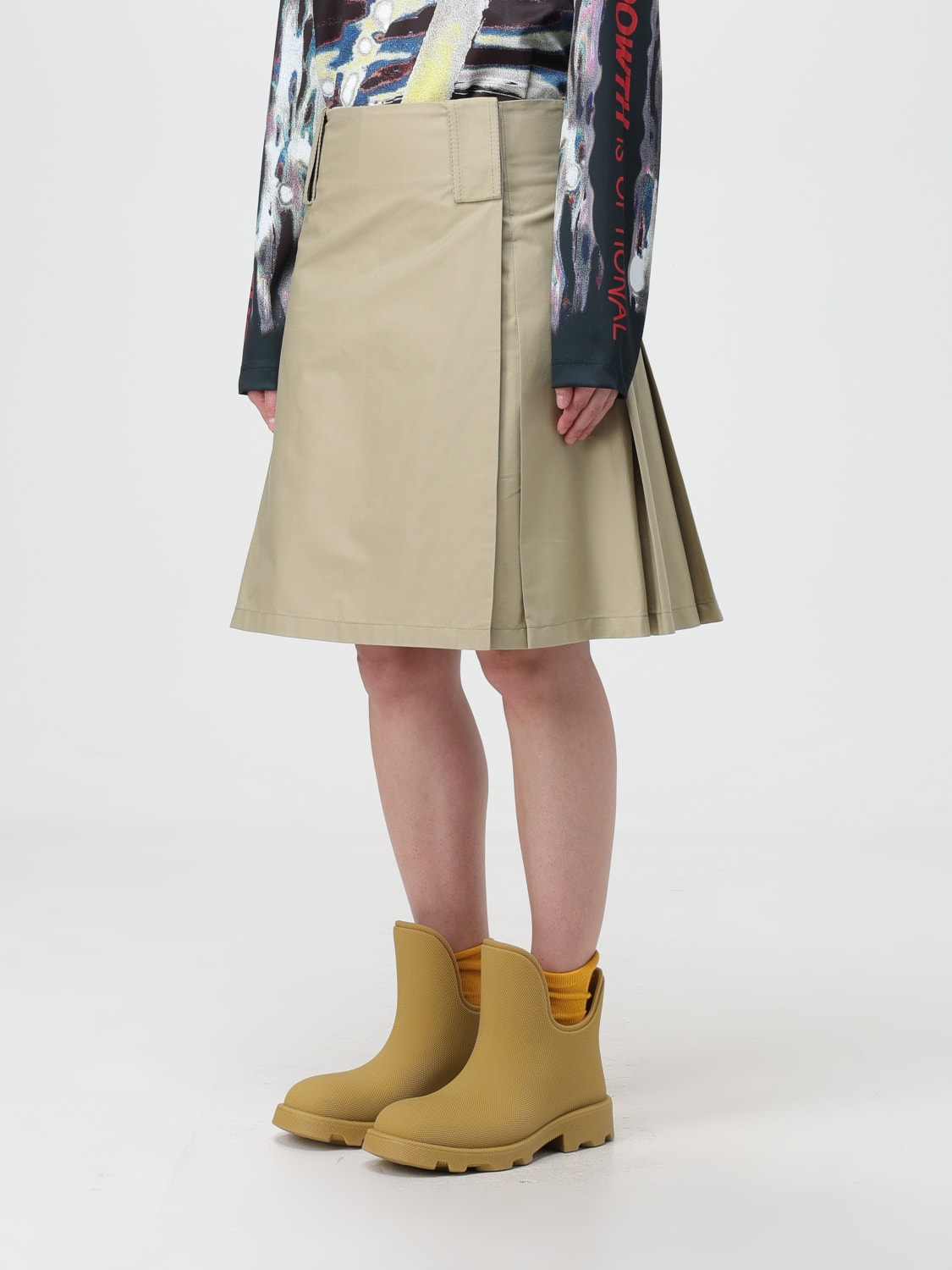 BURBERRY FALDA: Falda mujer Burberry, Beige - Img 4