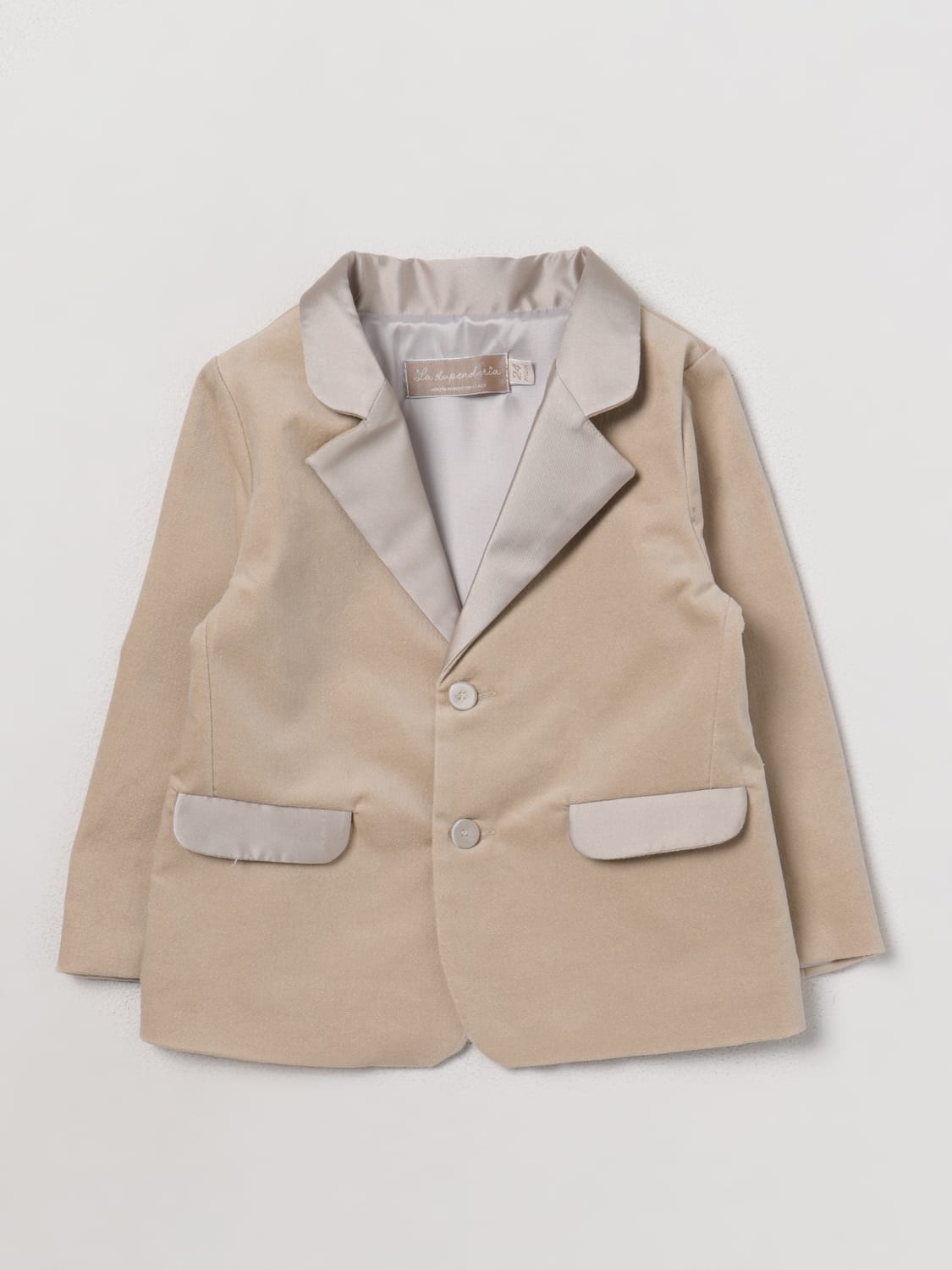 LA STUPENDERIA BLAZER: Blazer kids La Stupenderia, Beige - Img 1