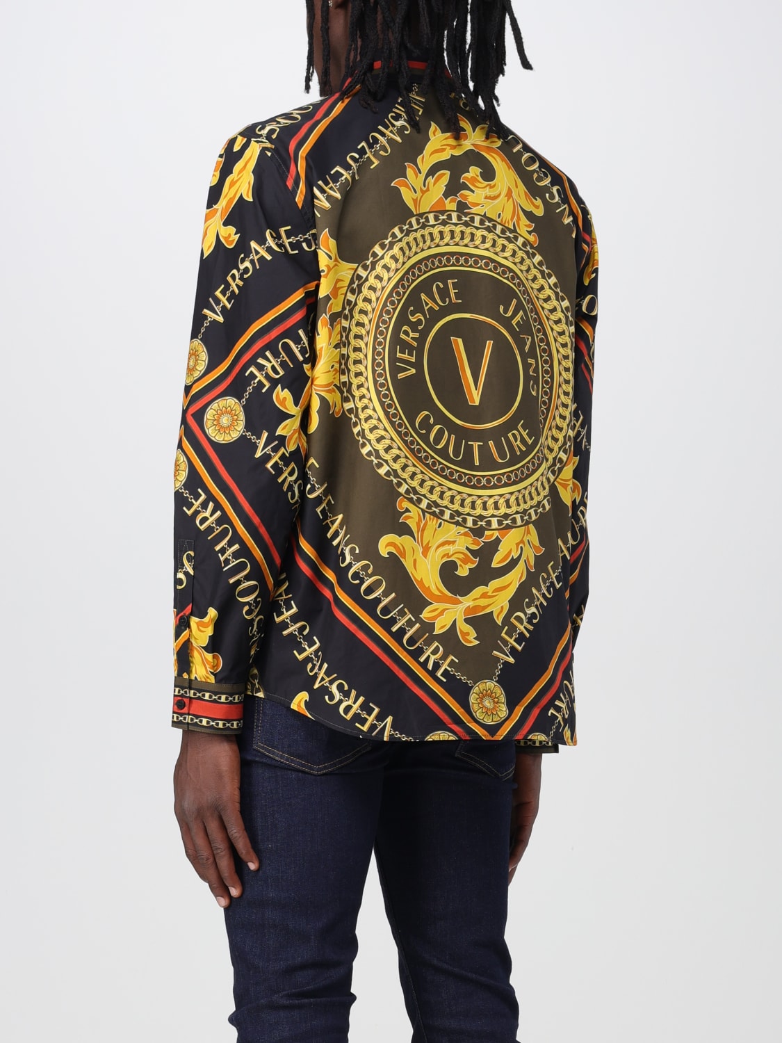 VERSACE JEANS COUTURE CAMISA: Camisa hombre Versace Jeans Couture, Fantasía - Img 2