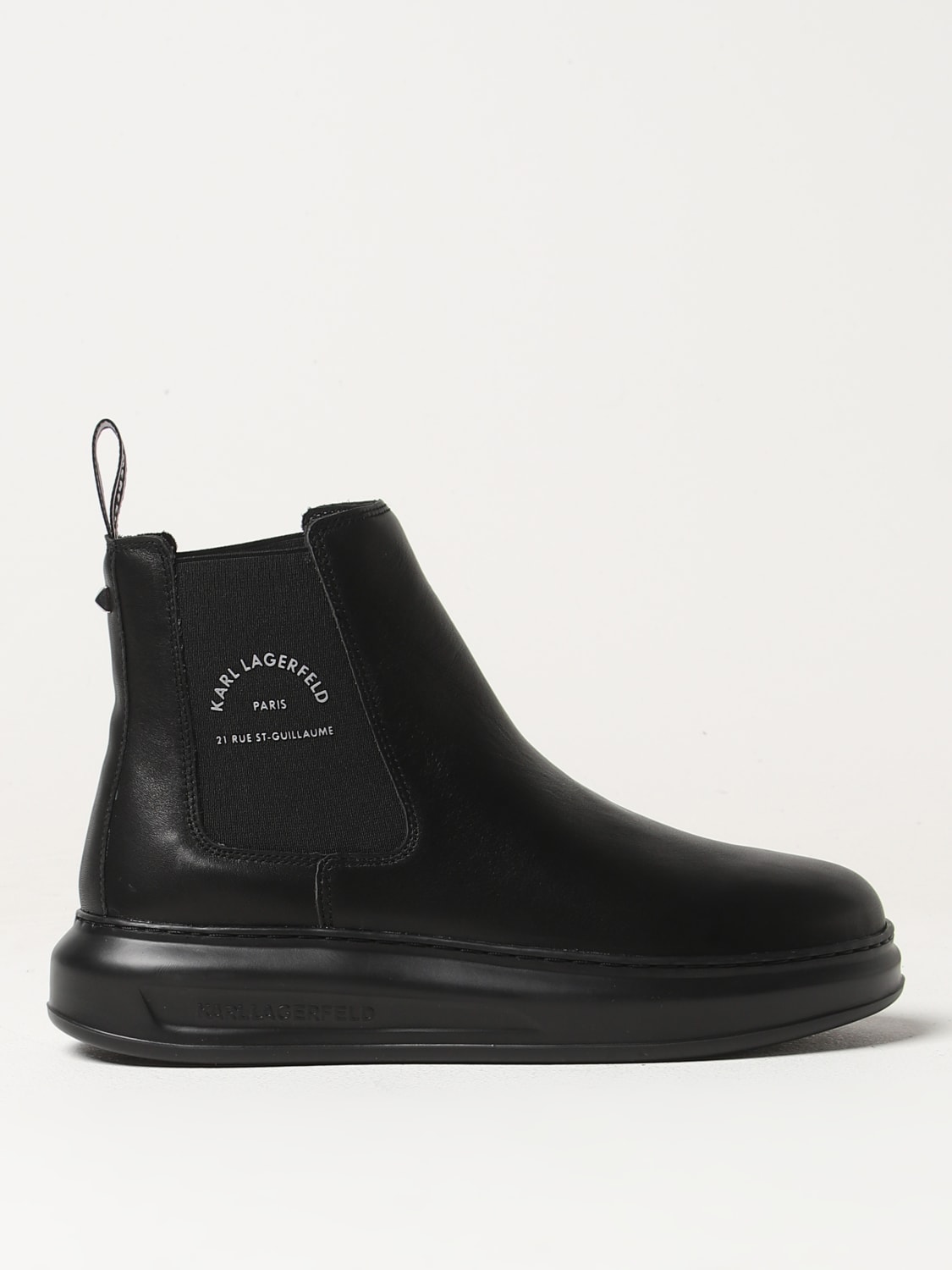 Karl Lagerfeld Outlet Boots men Black Karl Lagerfeld boots KL52541 online at GIGLIO.COM