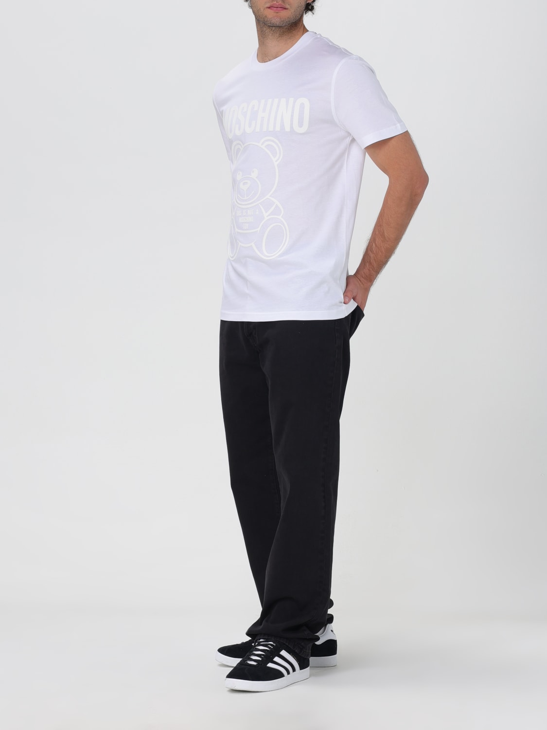 MOSCHINO COUTURE T-SHIRT: T-shirt homme Moschino Couture, Blanc - Img 2