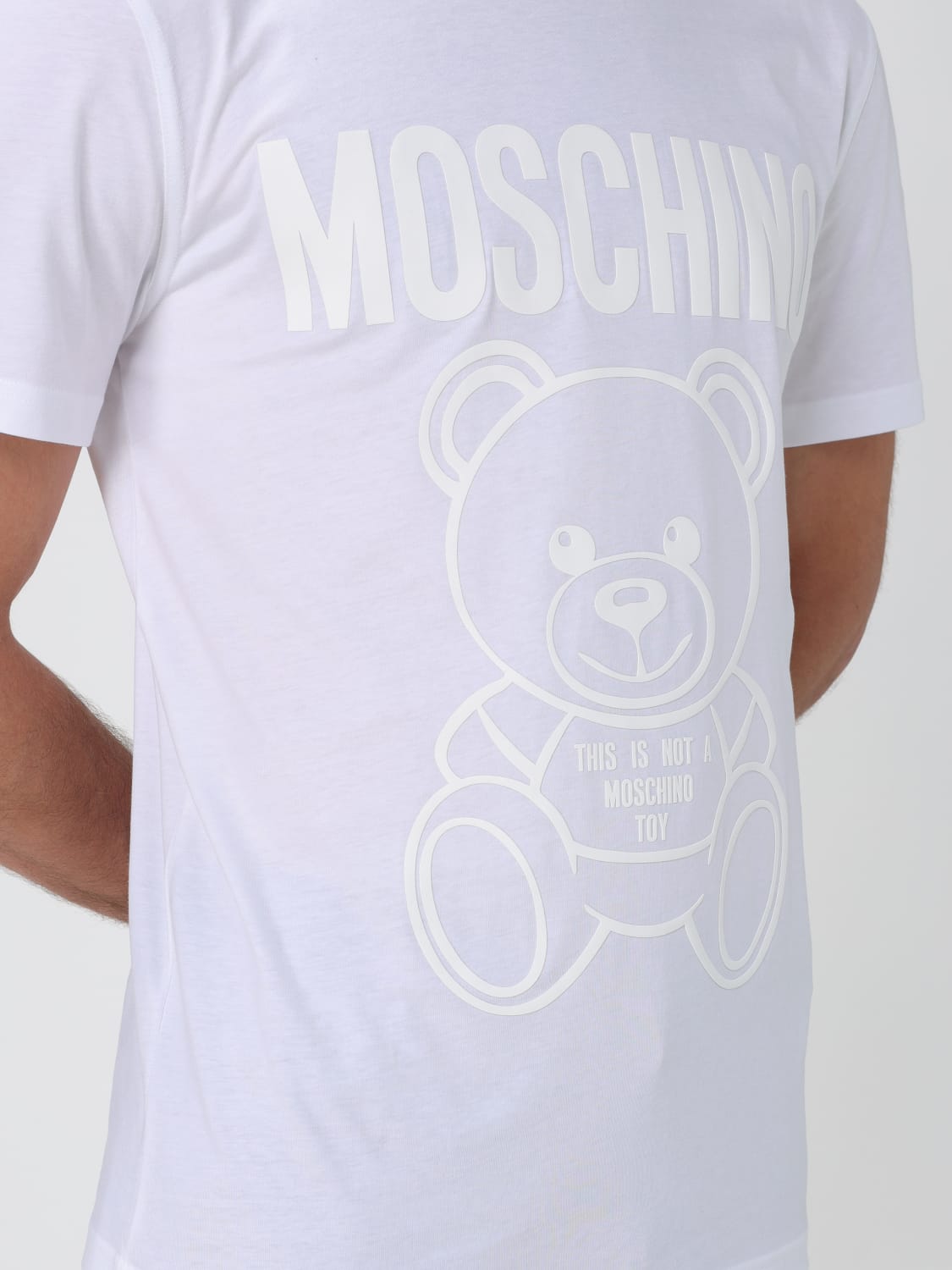 MOSCHINO COUTURE T-SHIRT: T-shirt homme Moschino Couture, Blanc - Img 4