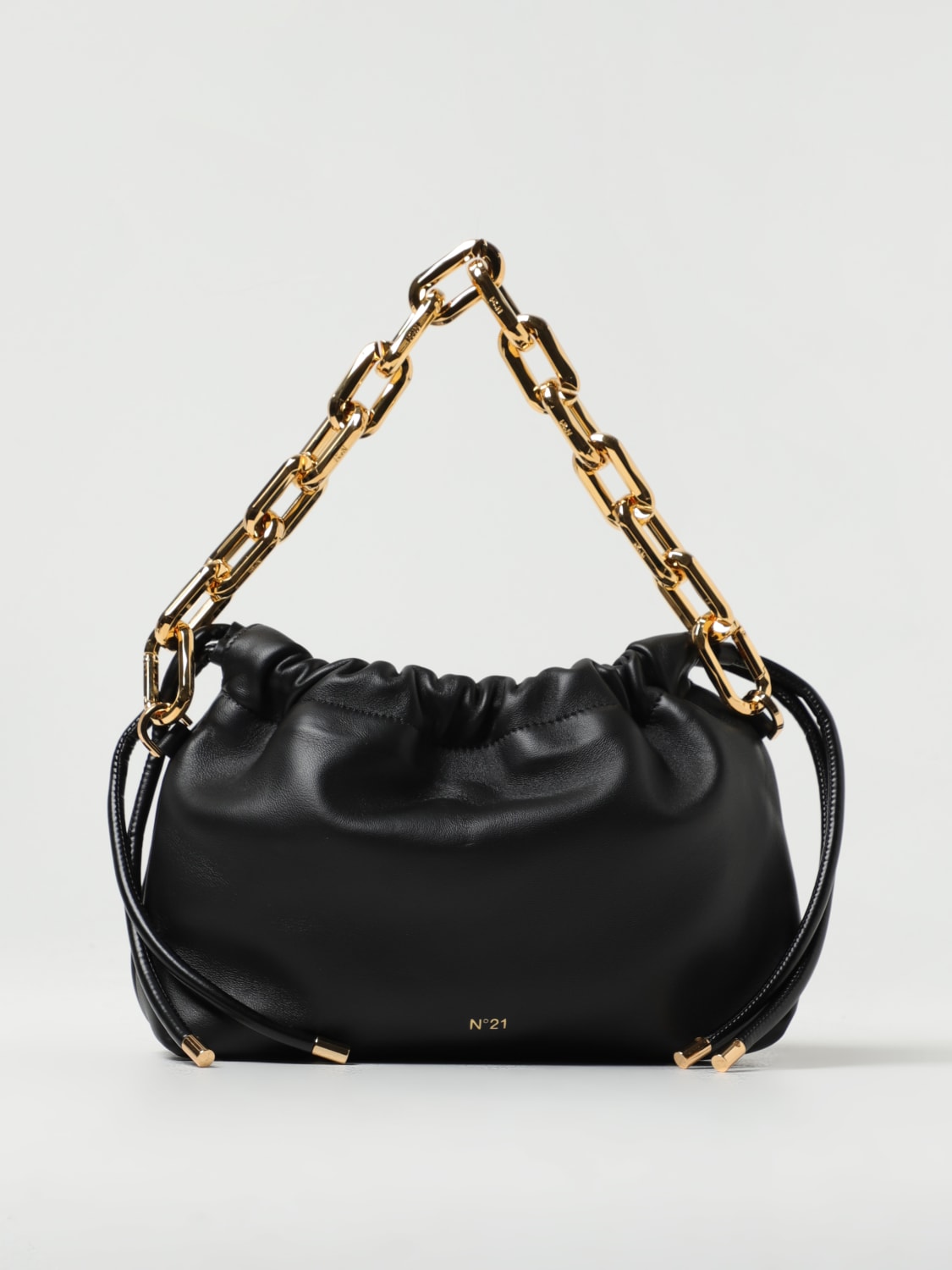 N° 21 HANDBAG: N° 21 Eva bag in nappa, Black - Img 1