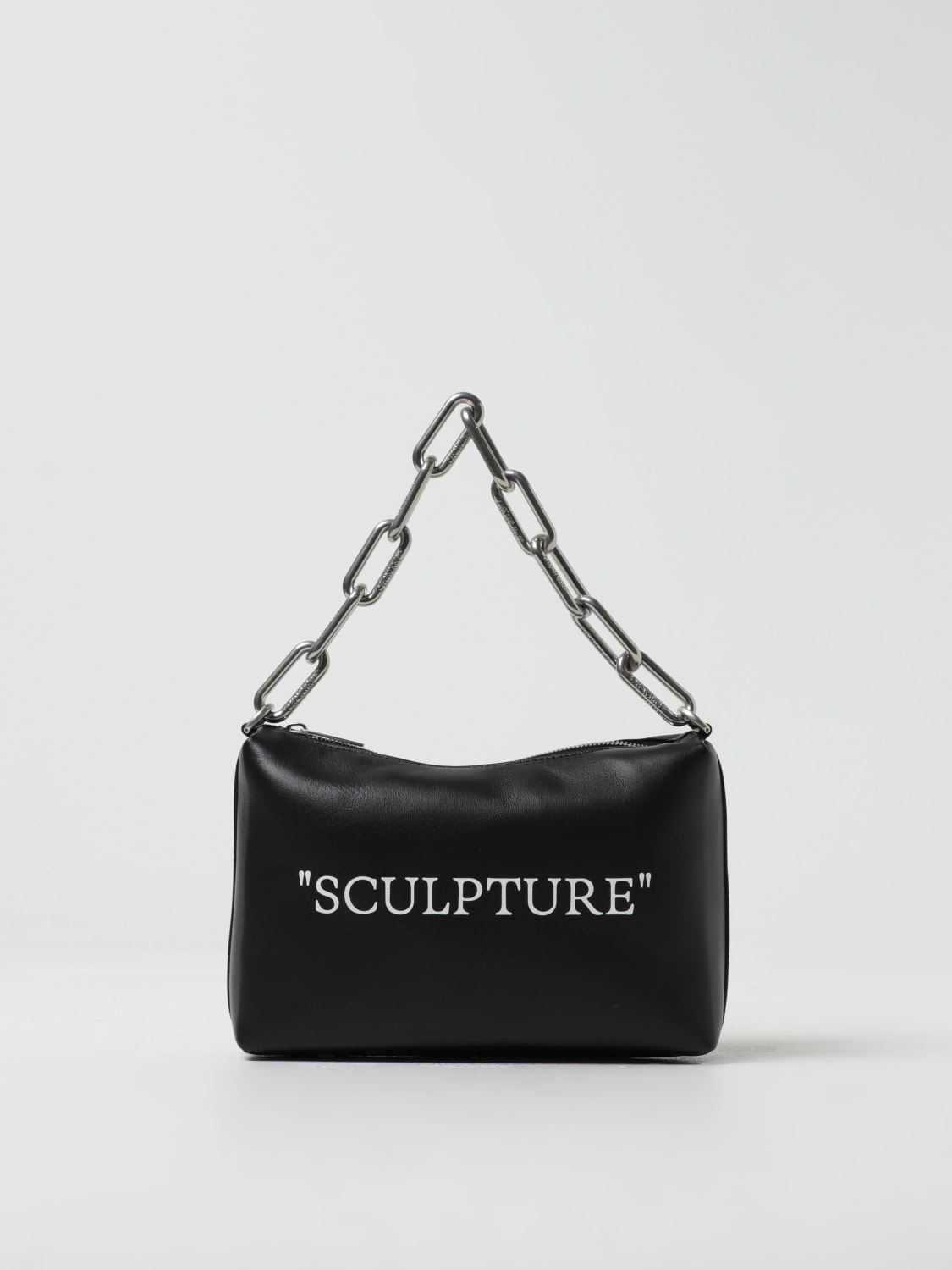 Giglio Borsa "Sculpture" Off-White in nappa