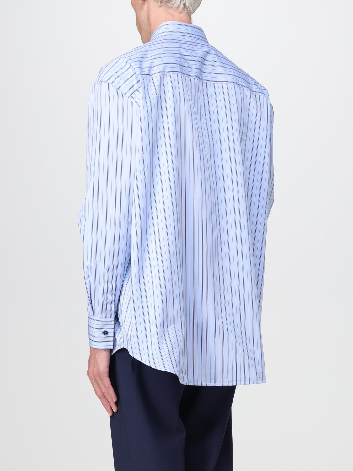 OFF-WHITE CAMISA: Camisa hombre Off-white, Azul Oscuro - Img 3