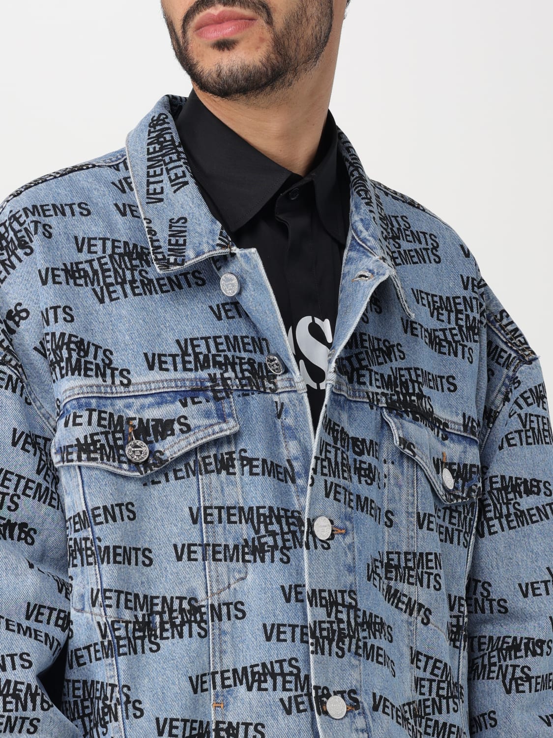 VETEMENTS JACKET: Jacket men Vetements, Denim - Img 5