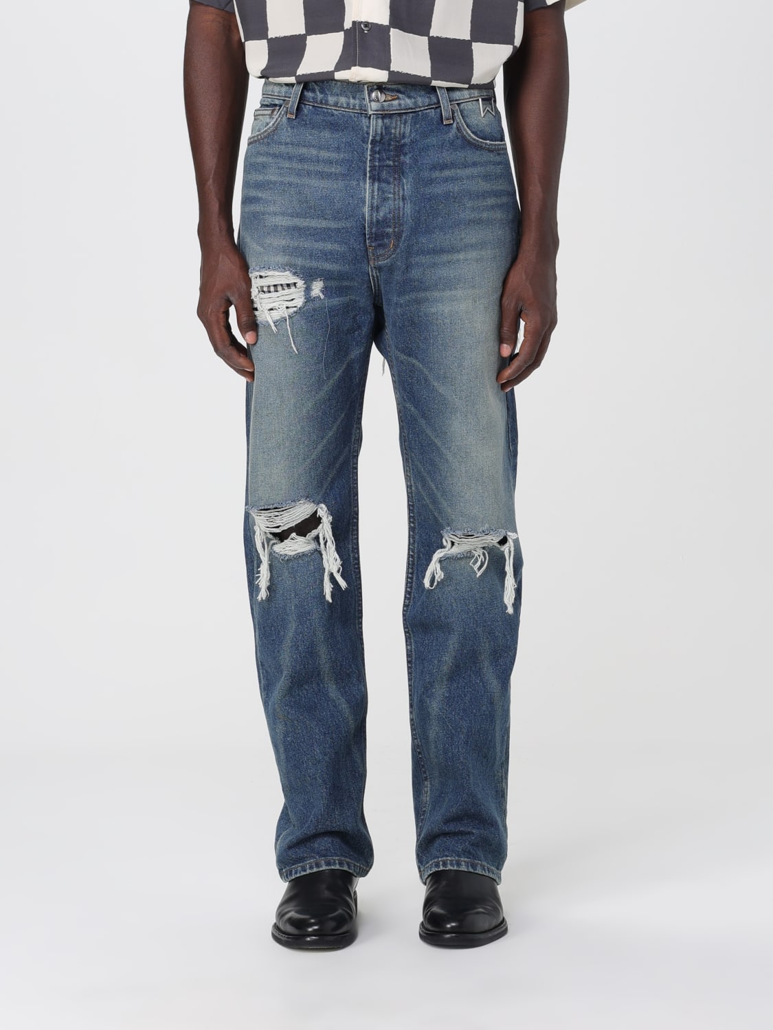 Giglio Jeans Rhude in denim effetto used