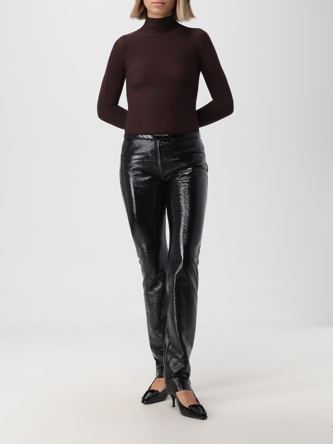 Courrèges Outlet: Pants woman - Black | Courrèges pants