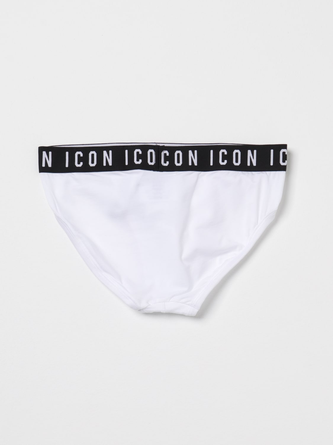 DSQUARED2 UNDERWEAR: Dsquared2 Icon briefs in stretch cotton, White - Img 2