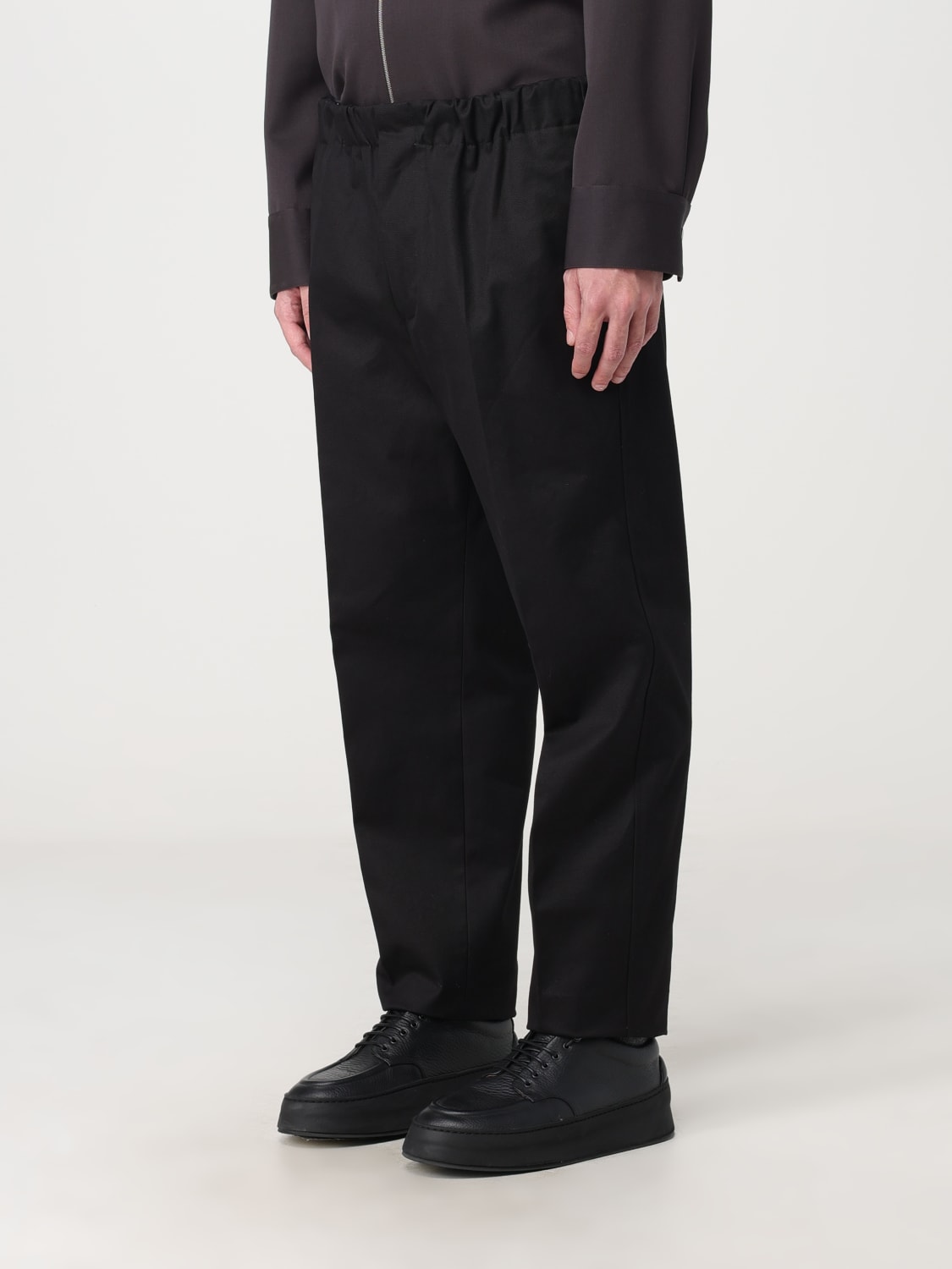 Recycled Polyester Gabardine Trousers in Black – SVRN