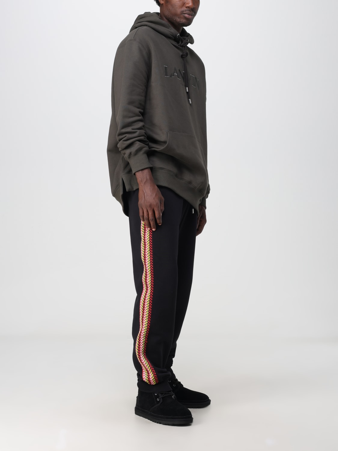 LANVIN PANTS: Pants men Lanvin, Black - Img 2