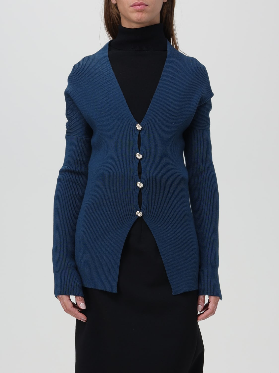 LANVIN CARDIGAN: Sweater woman Lanvin, Blue - Img 1