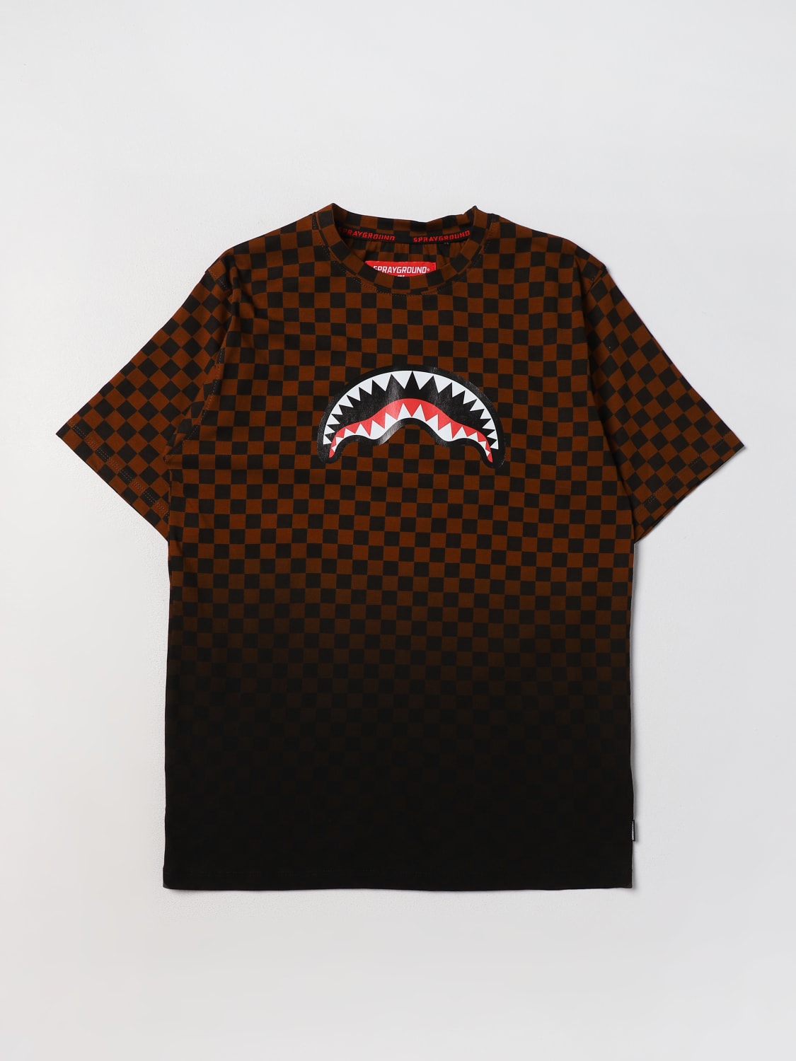 SPRAYGROUND T-SHIRT: T-shirt kids Sprayground, Brown - Img 1