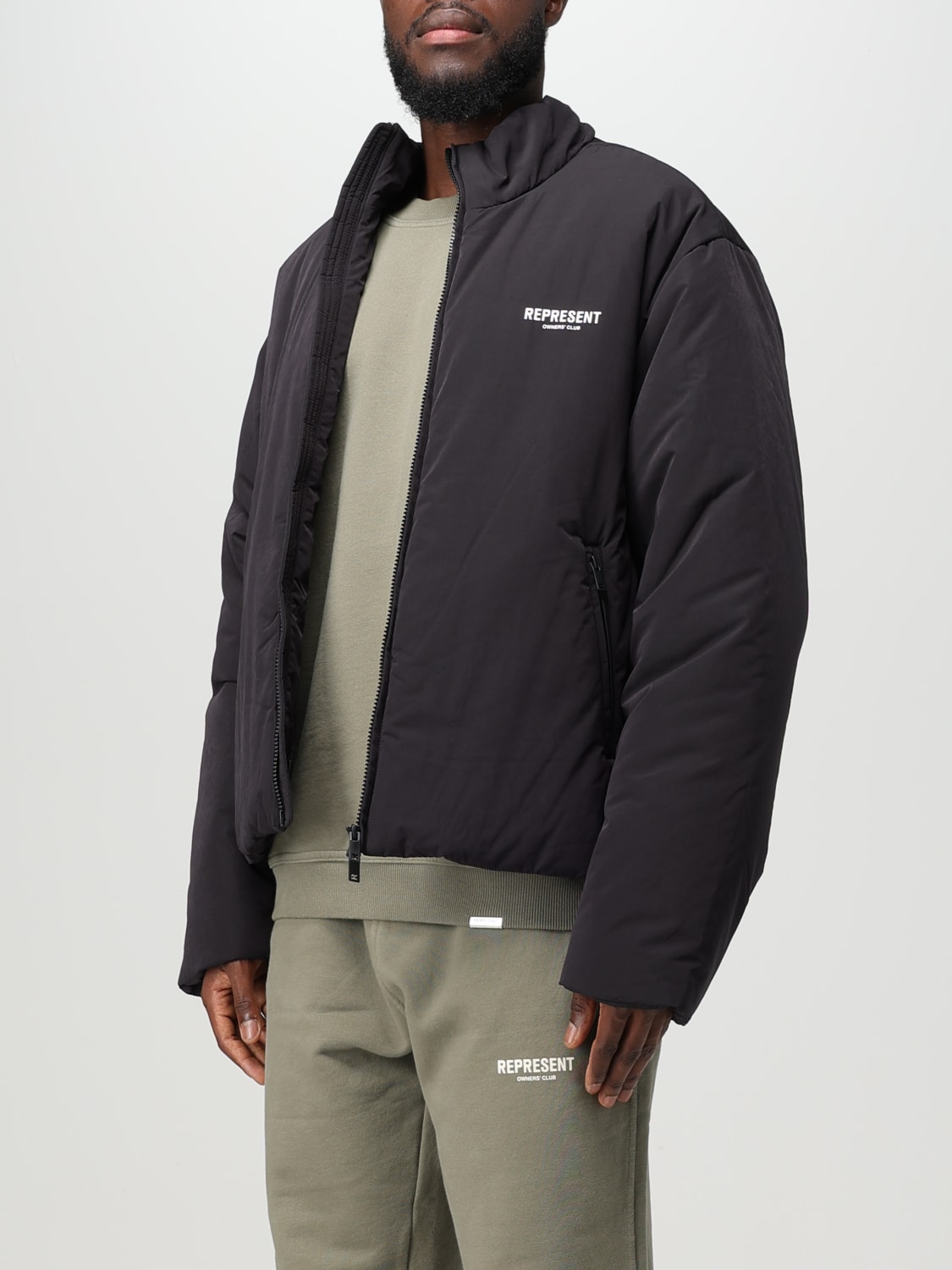 Represent Puffer Jacket Black Down & Puffer Jackets Represent