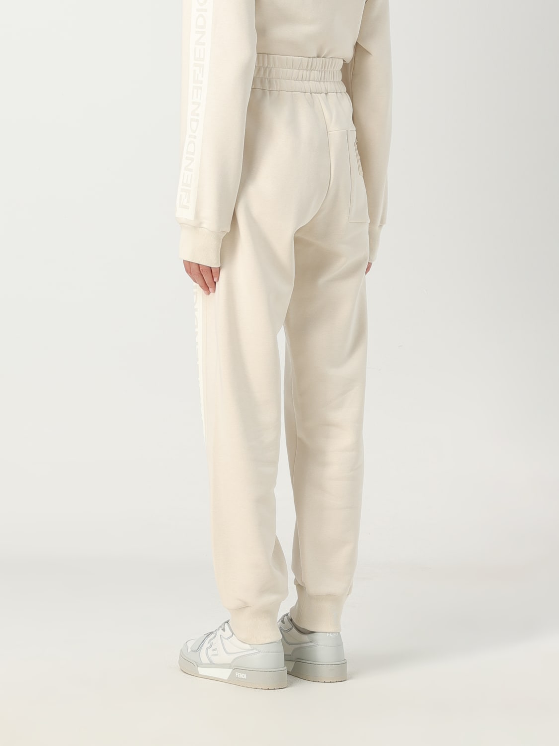 パンツ FENDI Woman Pants Beige FLP869 ASMF F1SAZ Fendi Monogram trousers | Women's Clothing | Vitkac