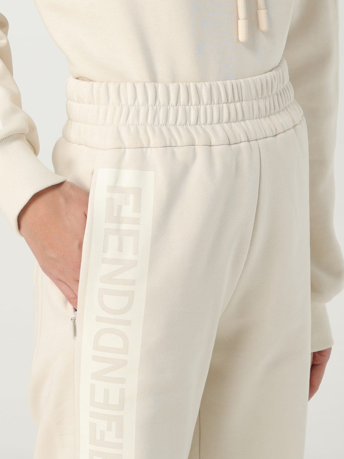 パンツ FENDI Woman Pants Beige FLP869 ASMF F1SAZ Fendi Monogram trousers | Women's Clothing | Vitkac