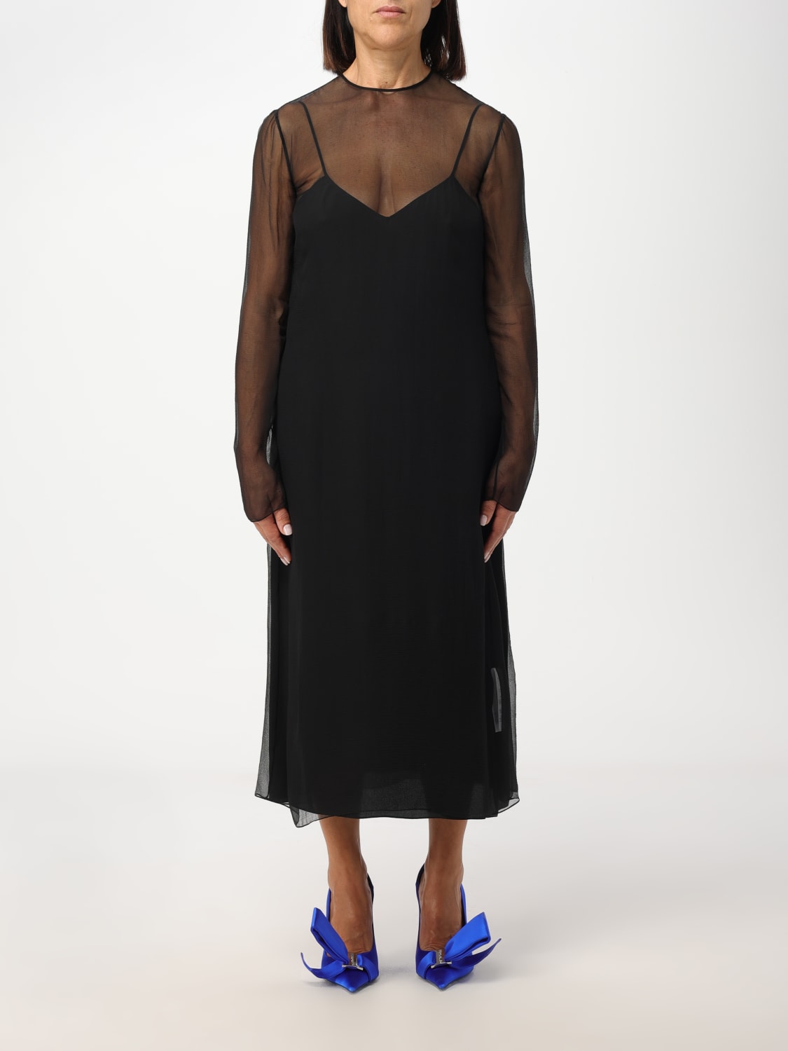 FERRAGAMO DRESS: Dress woman Ferragamo, Black - Img 1