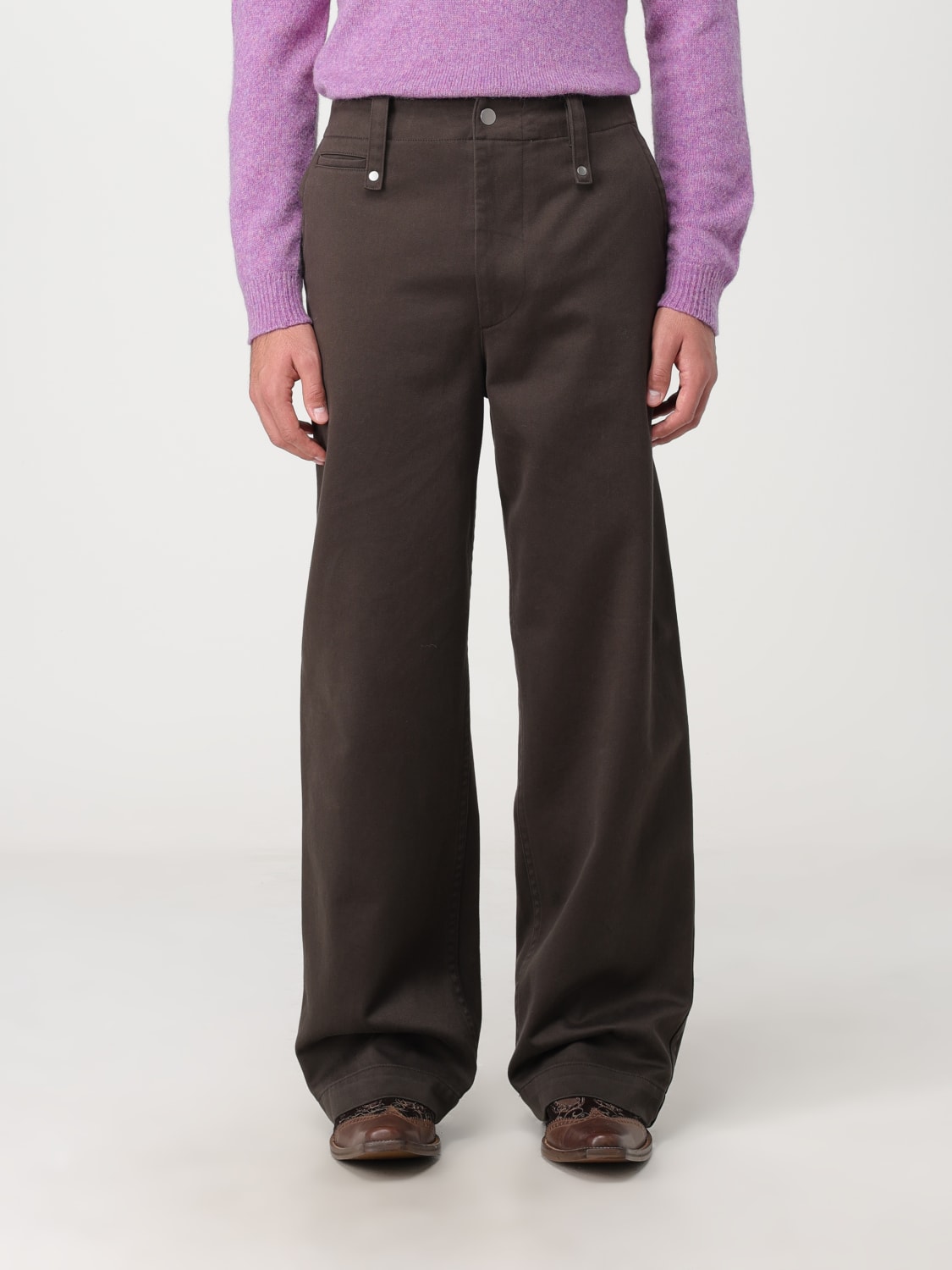 BURBERRY PANTS: Pants men Burberry, Brown - Img 1