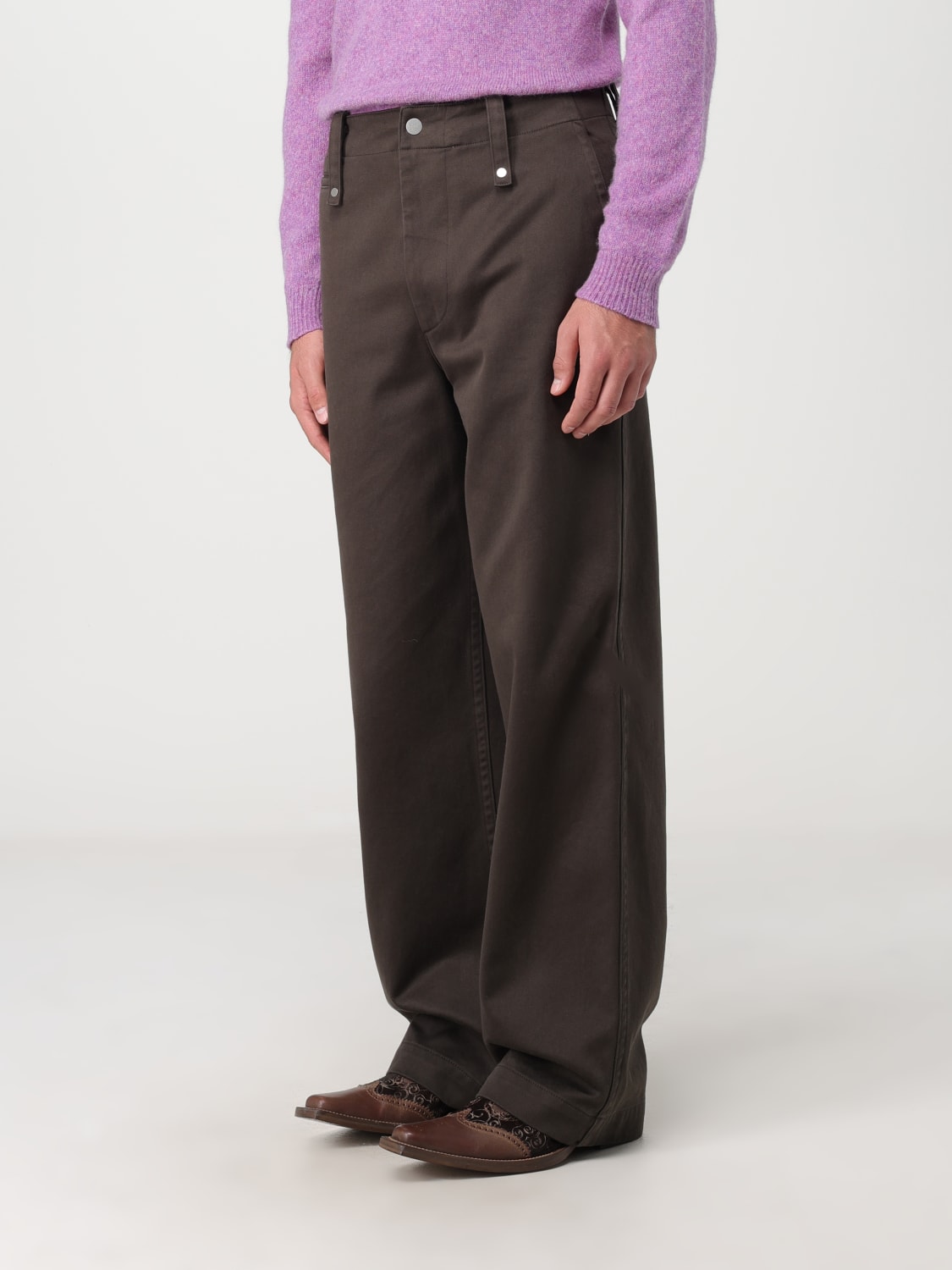 BURBERRY PANTS: Pants men Burberry, Brown - Img 4