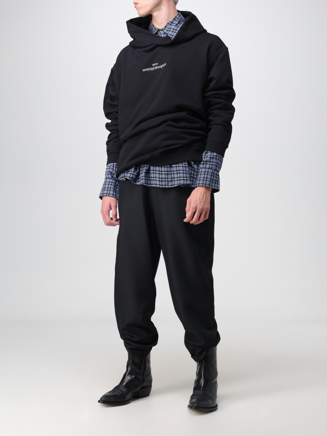 MAISON MARGIELA FELPA: Felpa Maison Margiela in cotone, Nero - Img 2