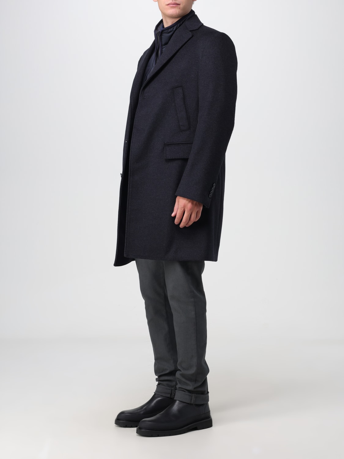 Fay Outlet Cappotto uomo Blue Cappotto Fay NAM53470040VLL online su GIGLIO.COM