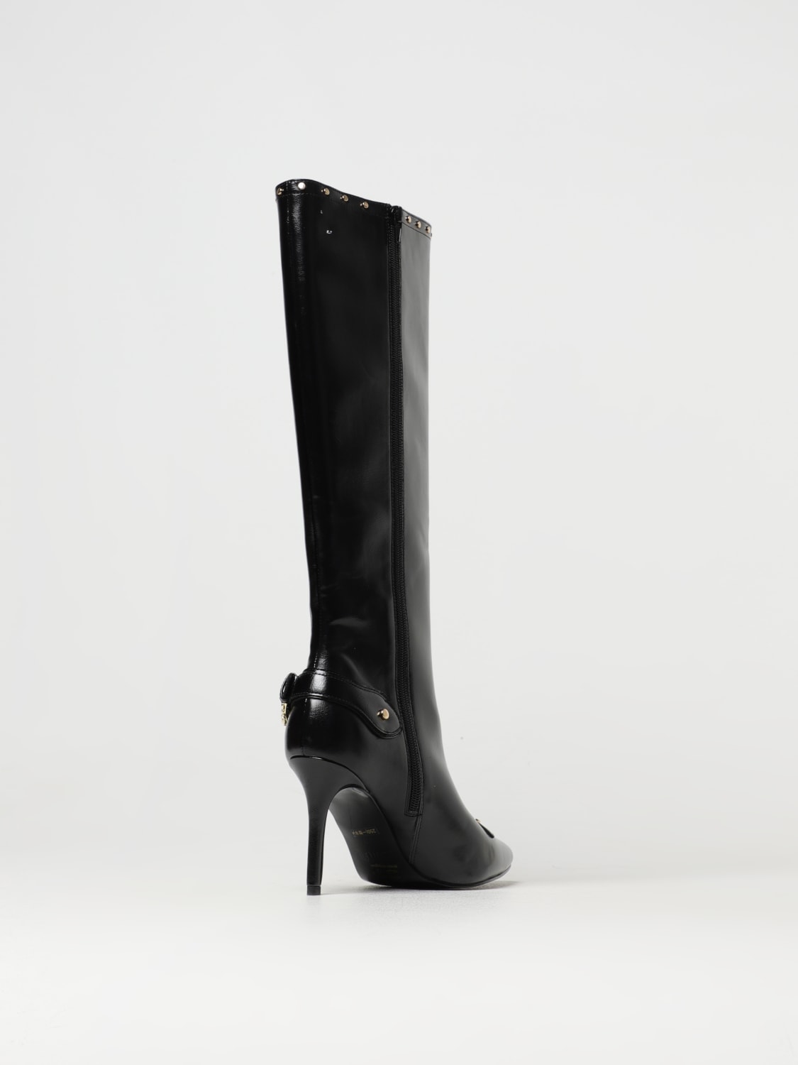 VERSACE JEANS COUTURE BOOTS: Flat ankle boots woman Versace Jeans Couture, Black - Img 3