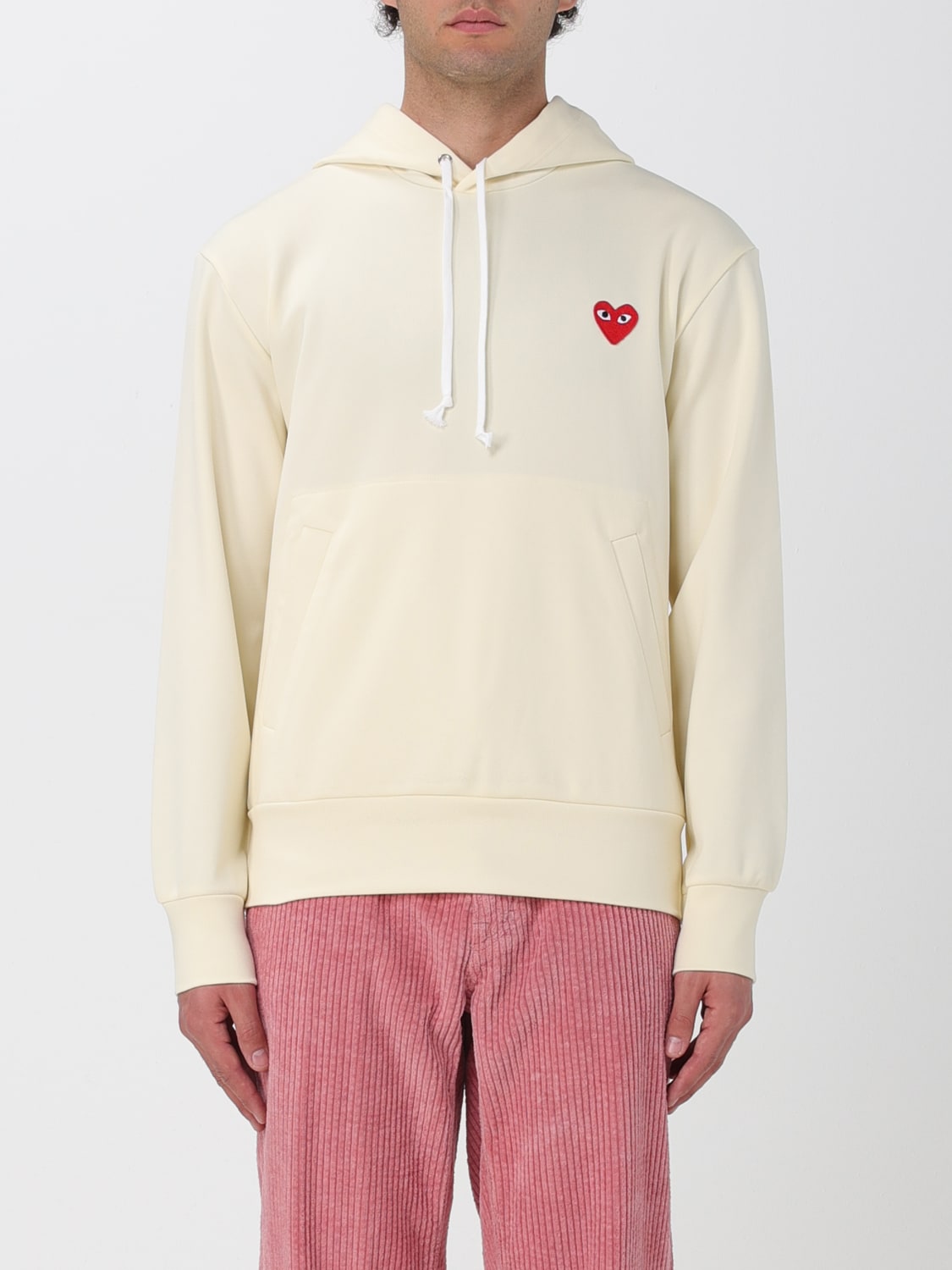 COMME DES GARCONS PLAY Sudadera hombre Blanco Sudadera Comme Des Garcons Play P1T174 en linea en GIGLIO.COM