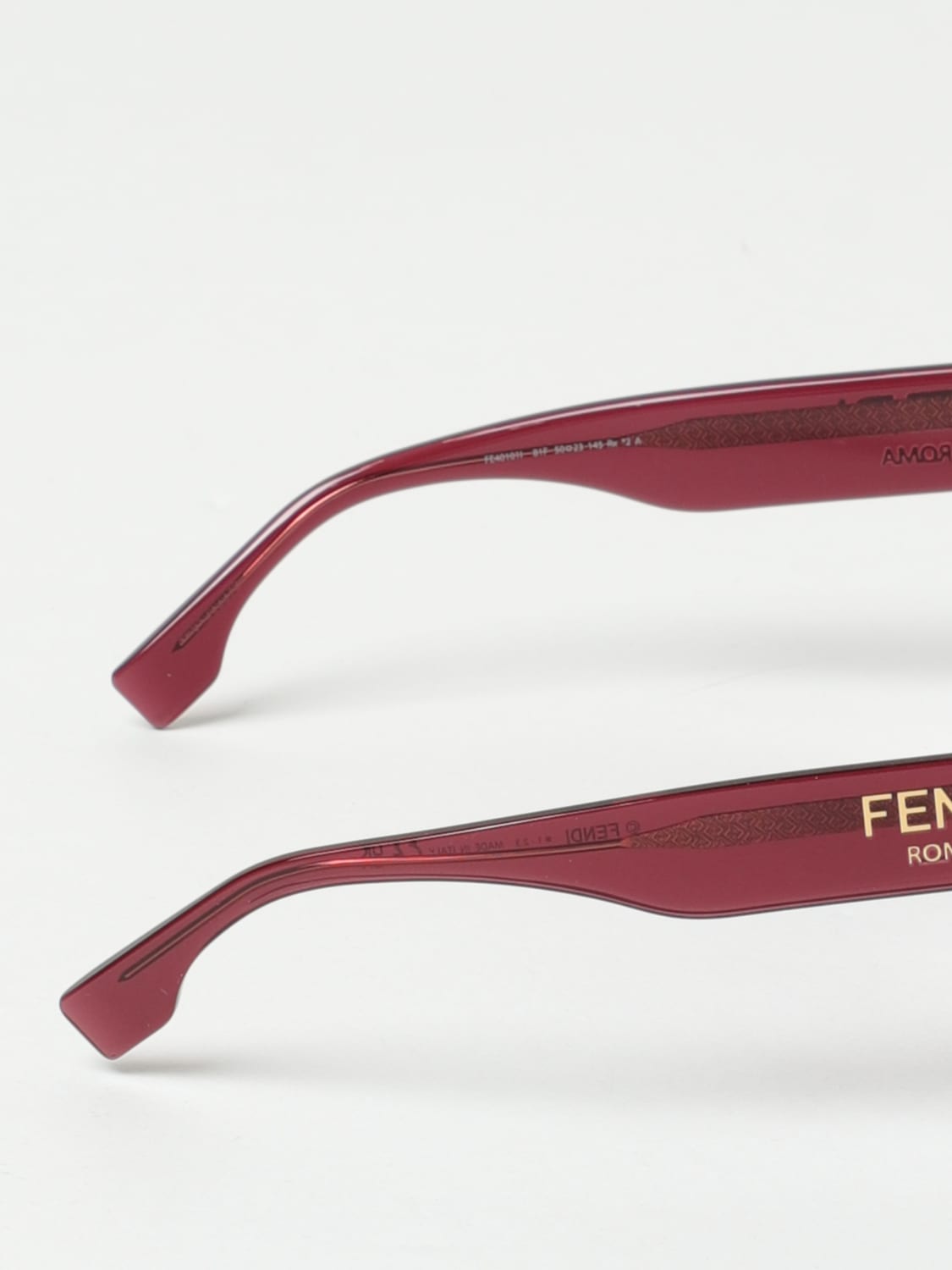 FENDI: Sunglasses woman - Burgundy | Fendi sunglasses