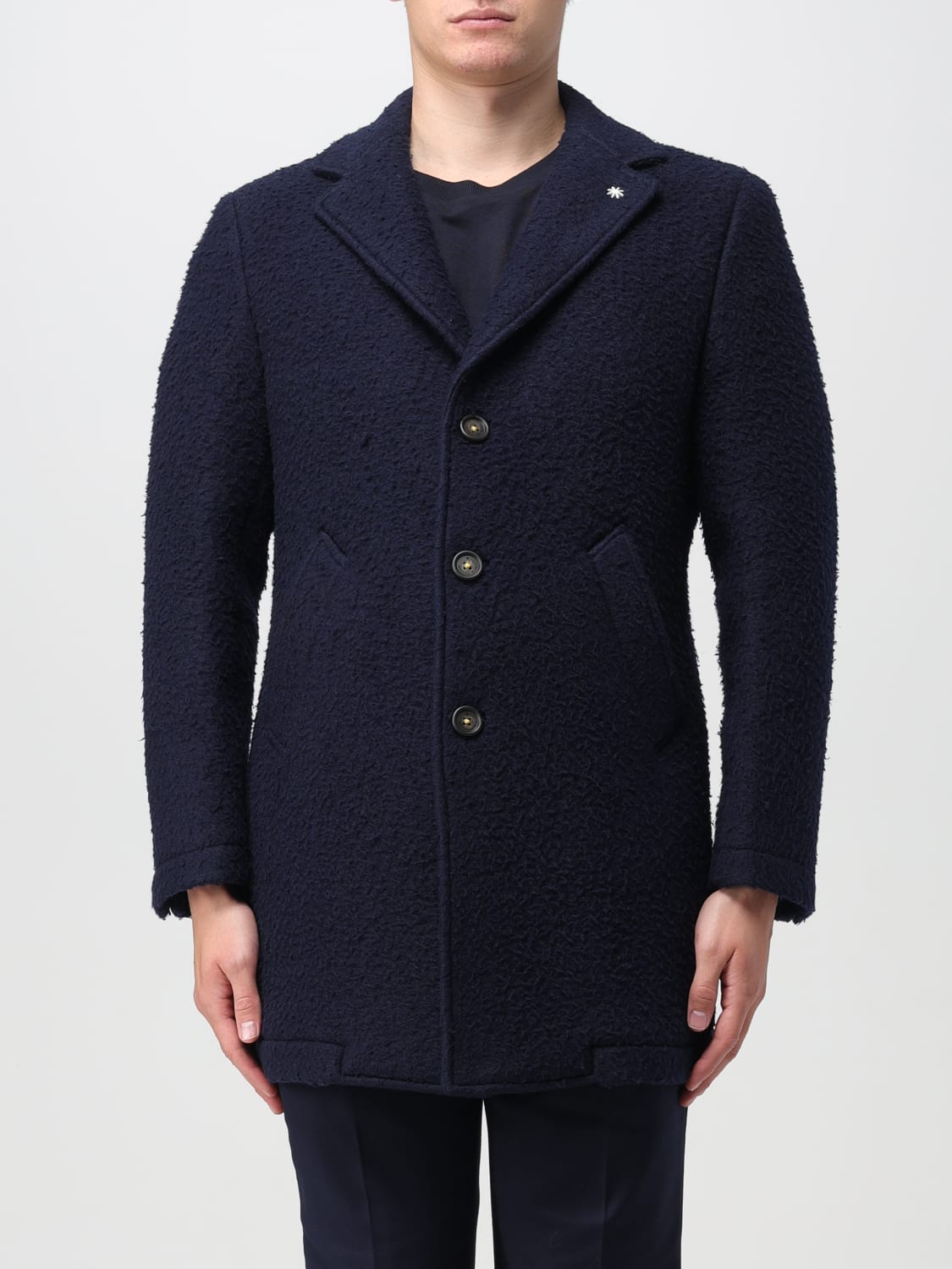 MANUEL RITZ COAT: Coat men Manuel Ritz, Blue - Img 1