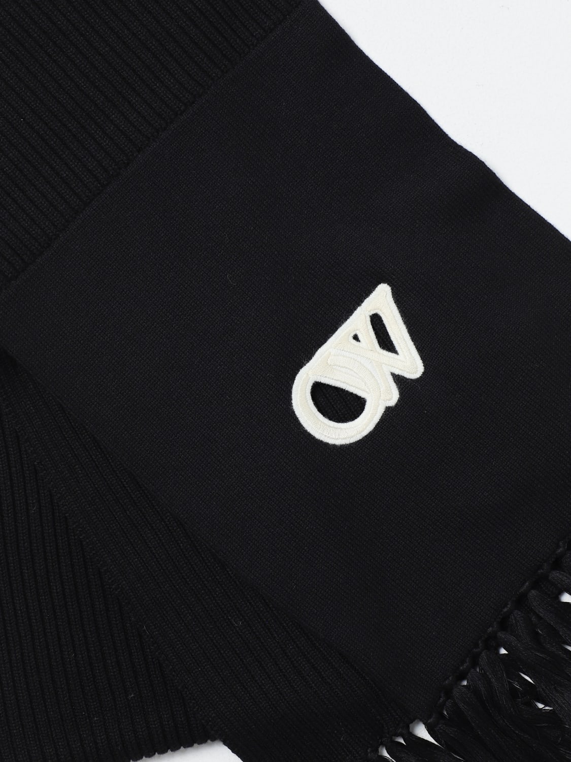 スカーフ Off-White Woman Scarf Black OWMA055F23KNI001 1004 Off-White Outlet: Scarf woman - Black | Off-White scarf
