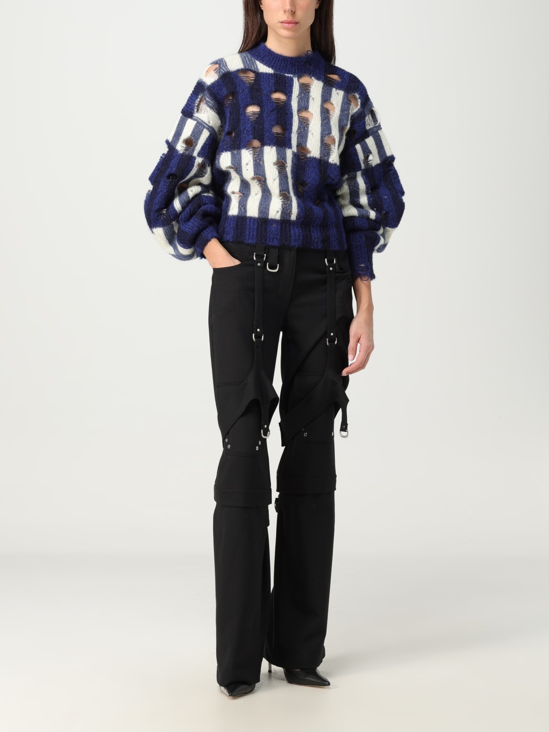 OFF-WHITE PULL: Pull femme Off-white, Bleu - Img 2