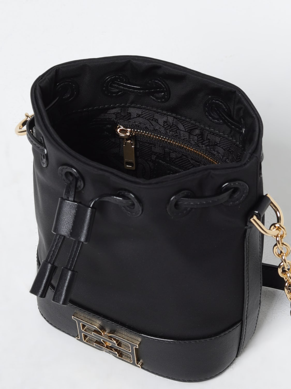 BALLY: bag in nylon and leather - Black | Bally mini bag EOHBXS 